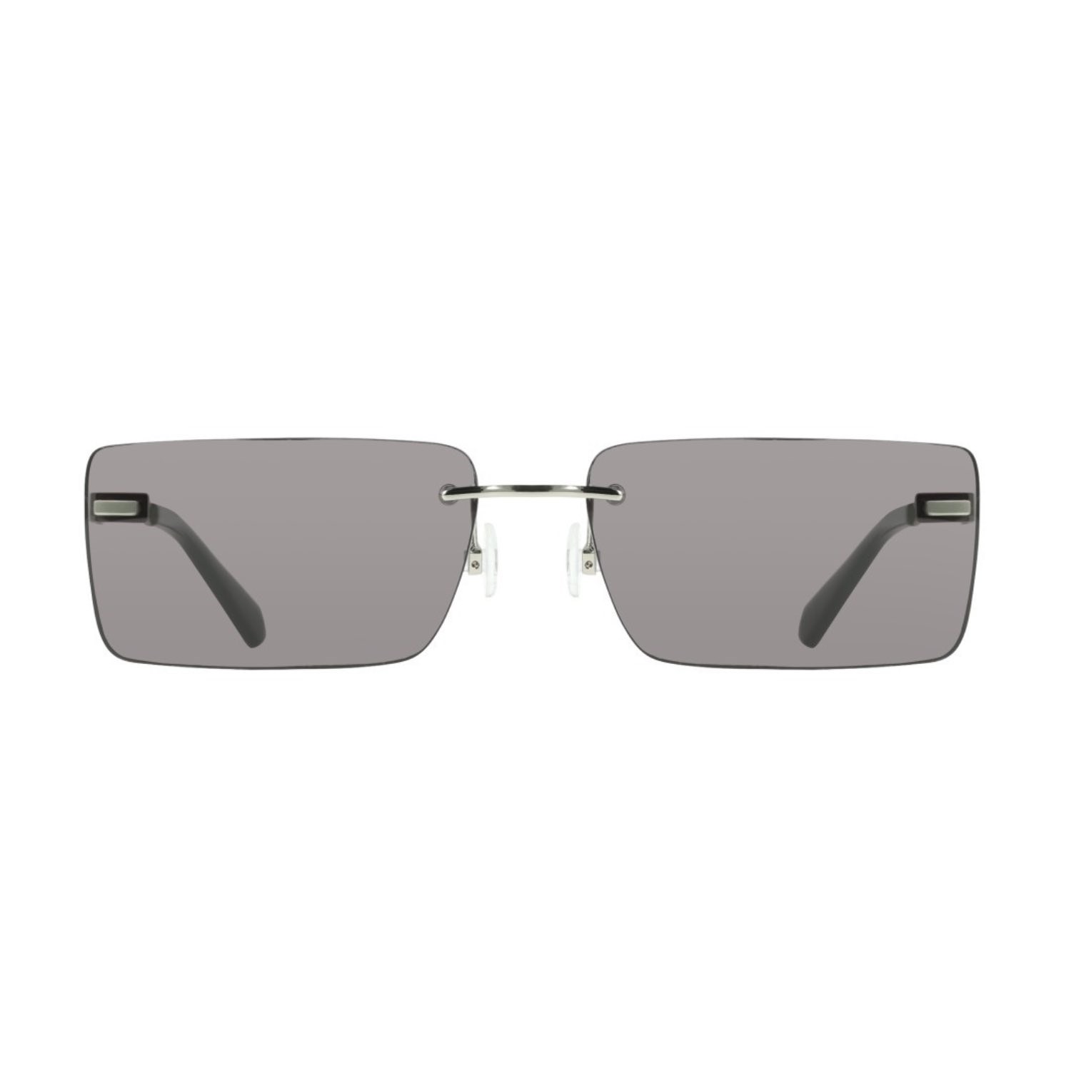 Calvin Klein Jeans CKJ 25206S 043 61 Unisex Dikdörtgen Gümüş Metal Güneş Gözlüğü