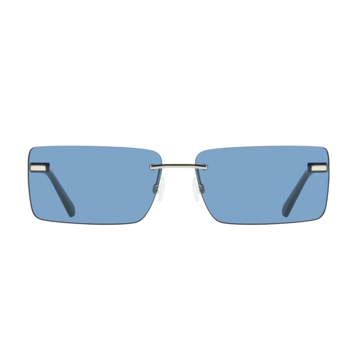 Calvin Klein Jeans CKJ 25206S 044 61 Unisex Dikdörtgen Gümüş Metal Güneş Gözlüğü