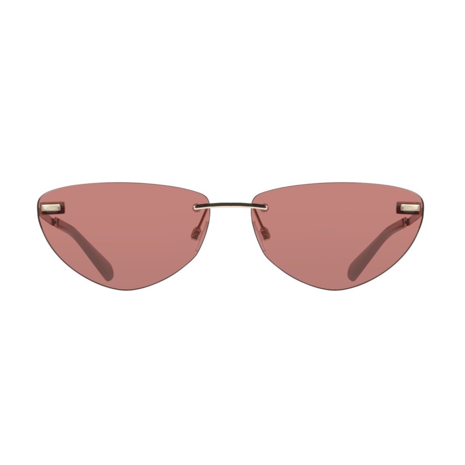 Calvin Klein Jeans CKJ 25208S 723 63 Kadın Cat Eye Gold Metal Güneş Gözlüğü