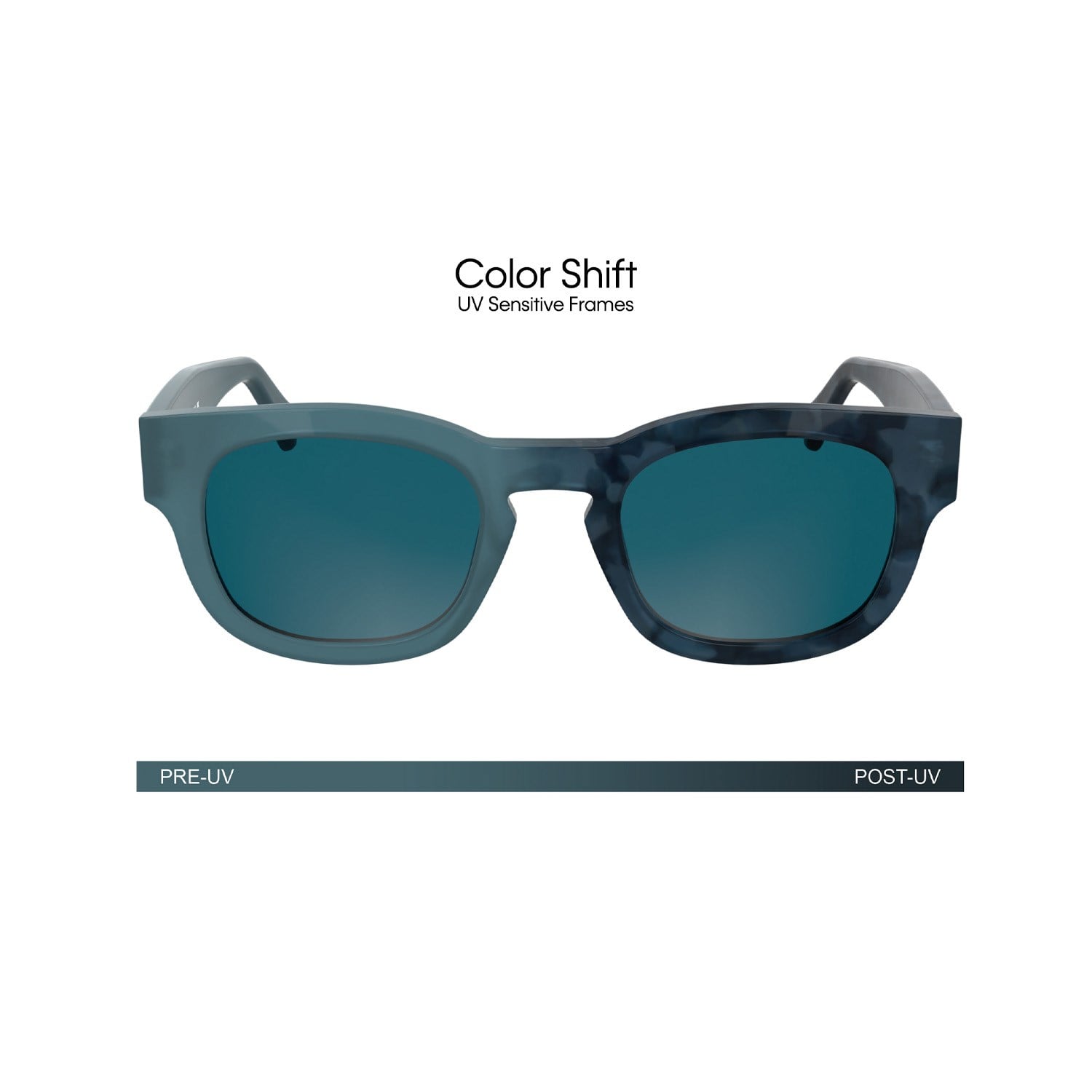Calvin Klein Jeans CKJ 25601S 406 50 Color Shift Unisex Oval Mavi Kemik Güneş Gözlüğü