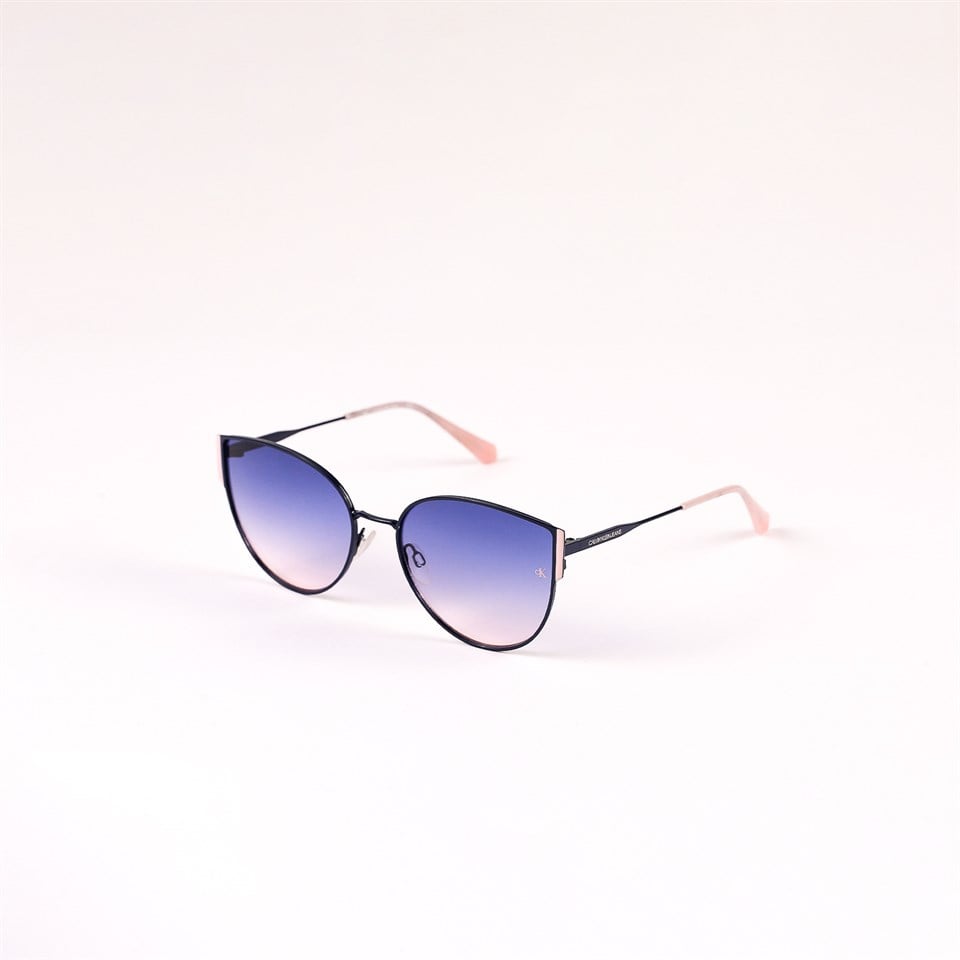 Calvin Klein Jeans CKJ 21210S 416 59 Kadın Kelebek Lacivert Metal Güneş Gözlüğü
