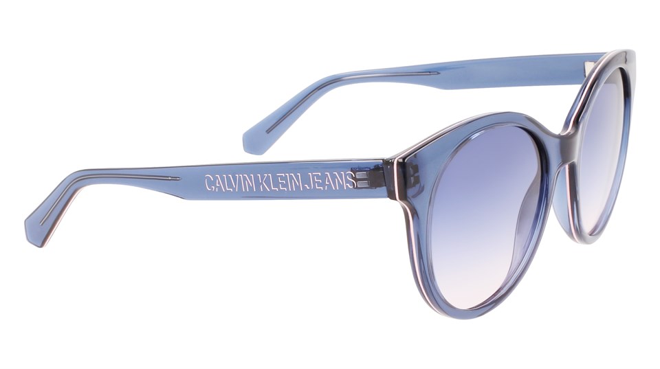 Calvin Klein Jeans CKJ 21628S 400 53 Kadın Yuvarlak Lacivert Kemik Güneş Gözlüğü
