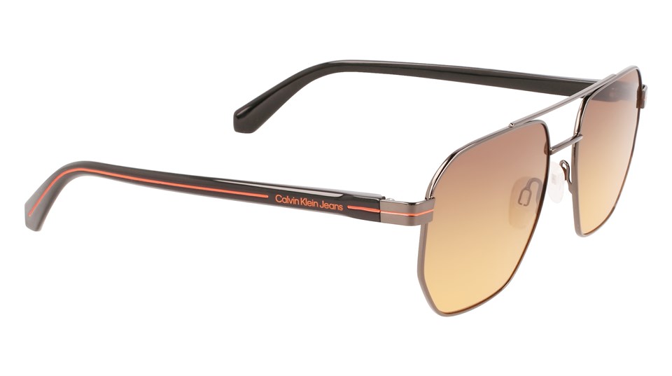 Calvin Klein Jeans CKJ 22204S 016 56 Erkek Geometrik Siyah Kombine Güneş Gözlüğü