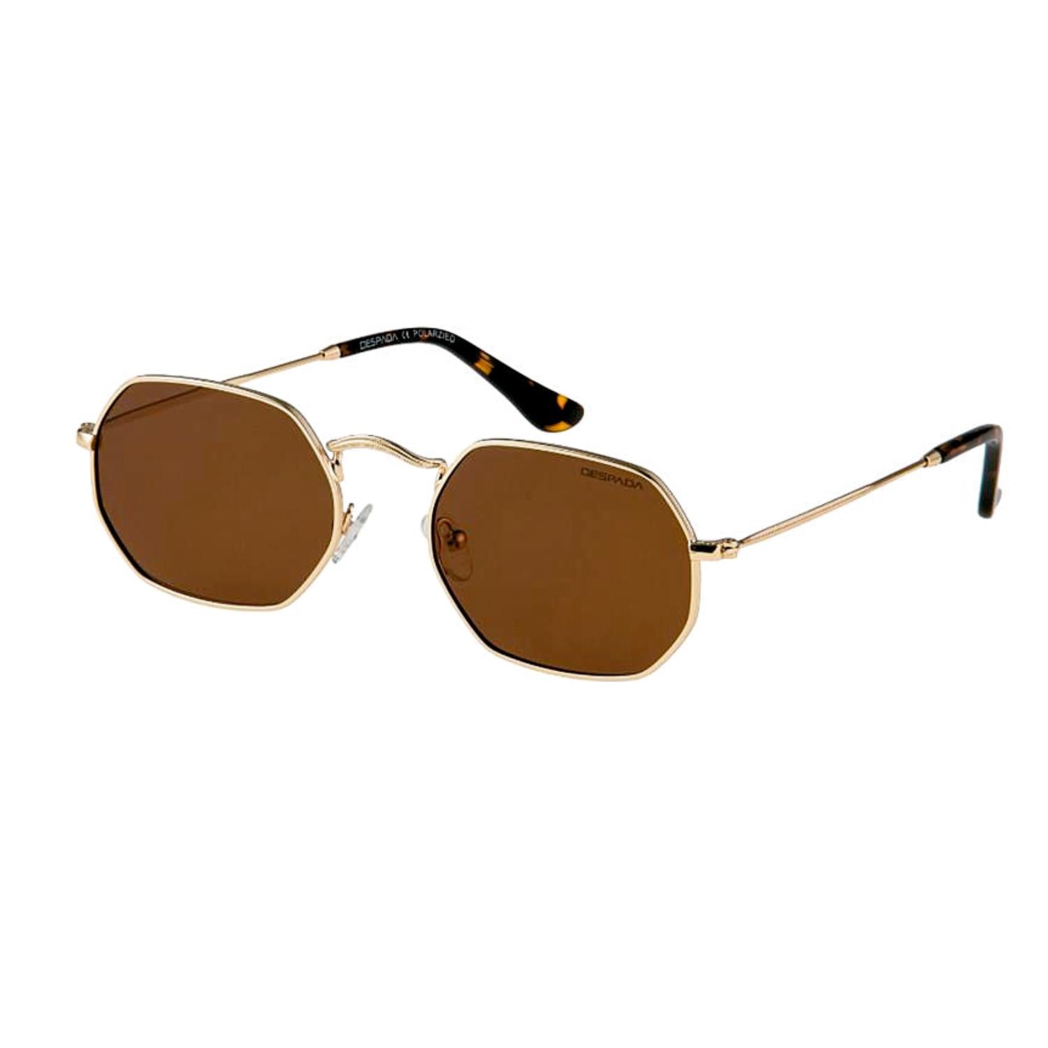 Despada DS 2180 C1 53 Unisex Gold Metal Geometrik Güneş Gözlüğü