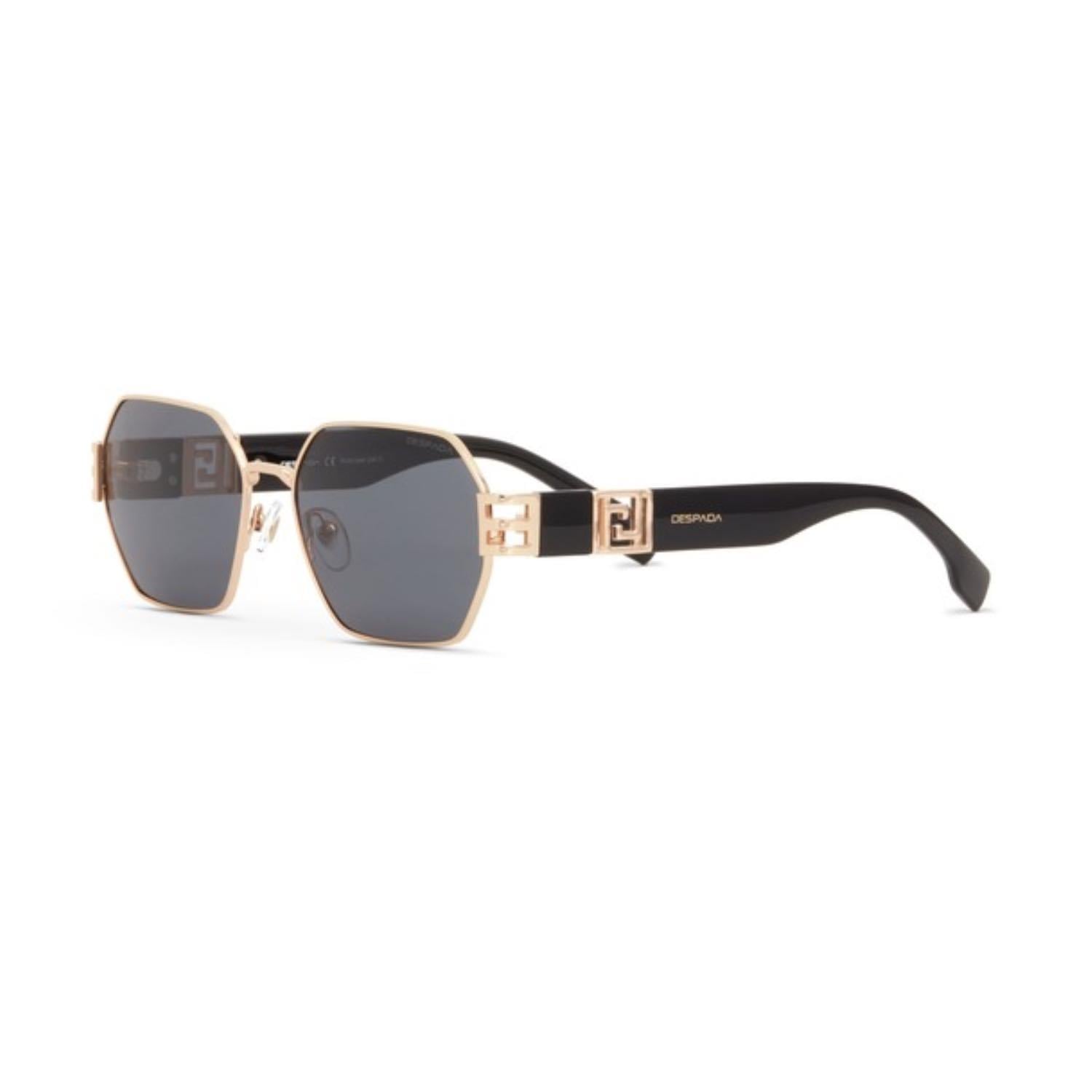 Despada DS 2348 C1 58 Unisex Geometrik Gold Metal Güneş Gözlüğü