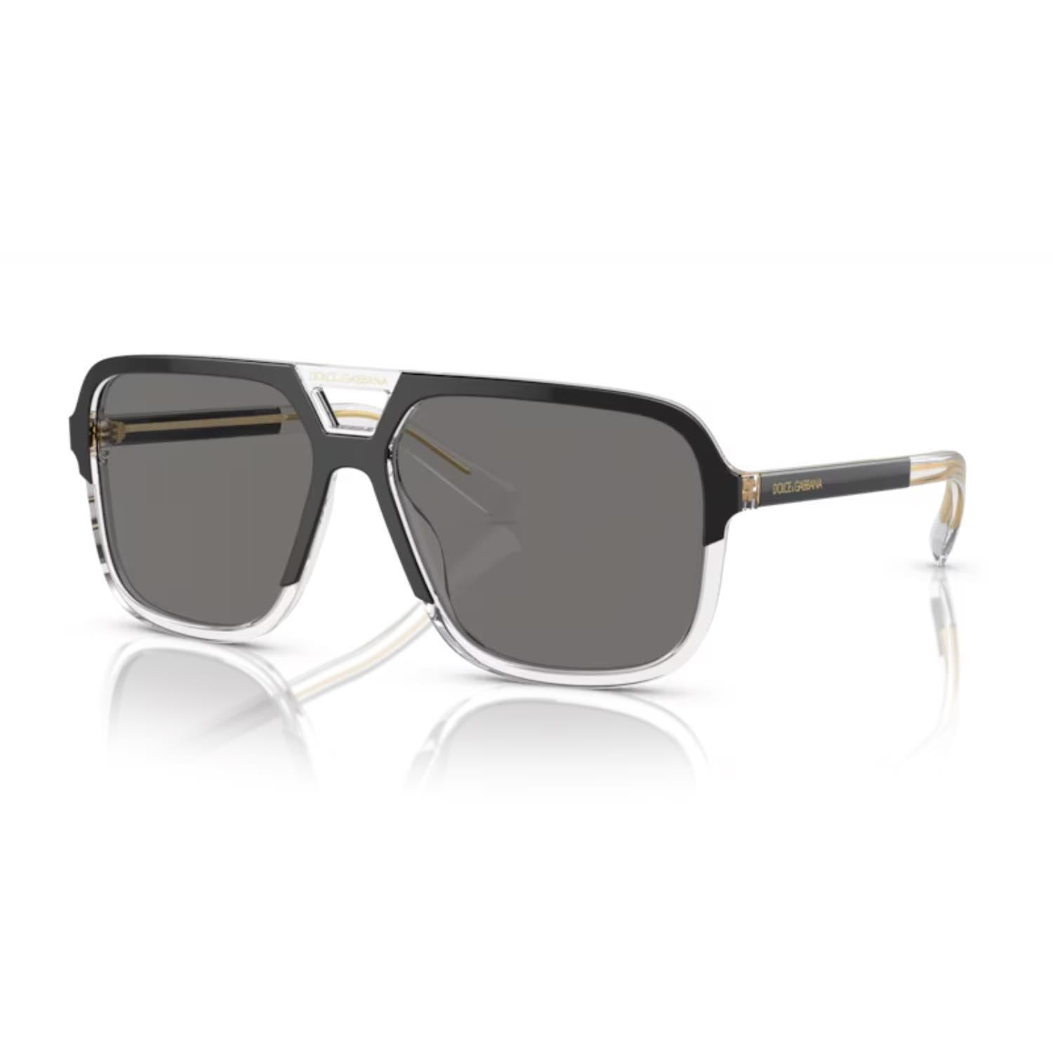 Dolce Gabbana DG 4354 50181 58 Erkek Kare Çok Renkli Kemik Güneş Gözlüğü