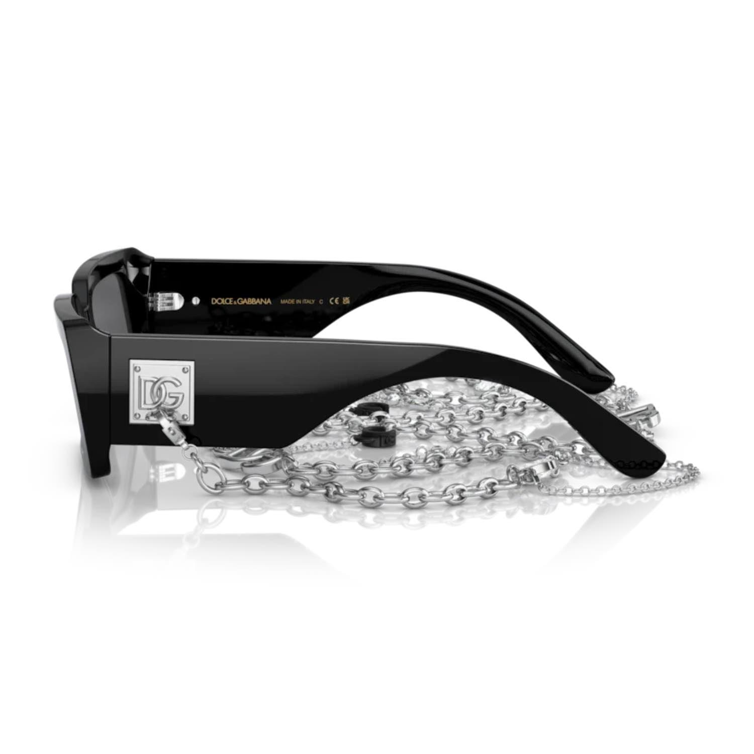 Dolce Gabbana DG 4416 5016G 53 Kadın Siyah Kemik Güneş Gözlüğü