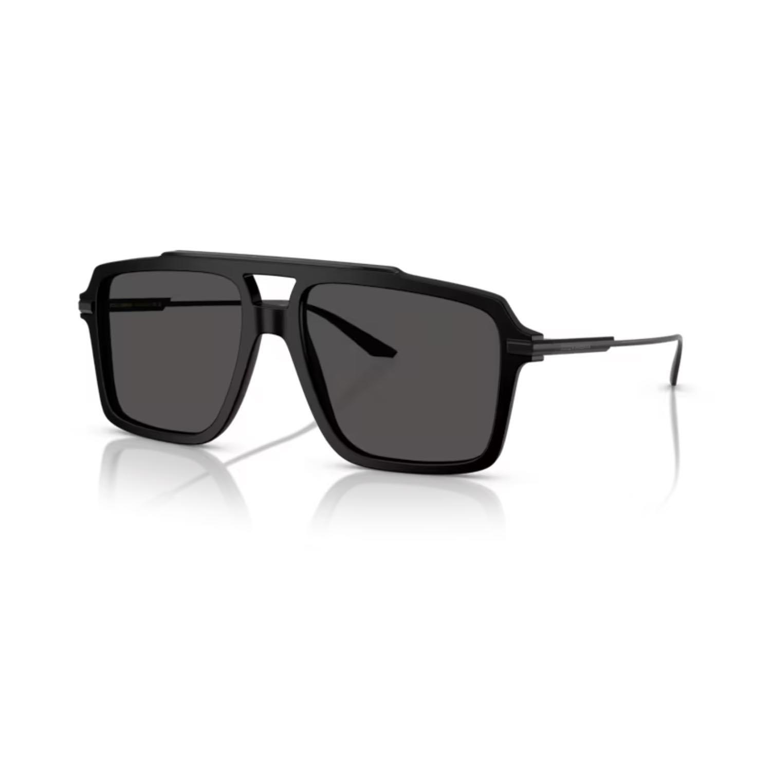 Dolce Gabbana DG 4477 252587 56 Erkek Pilot Siyah Kemik Güneş Gözlüğü