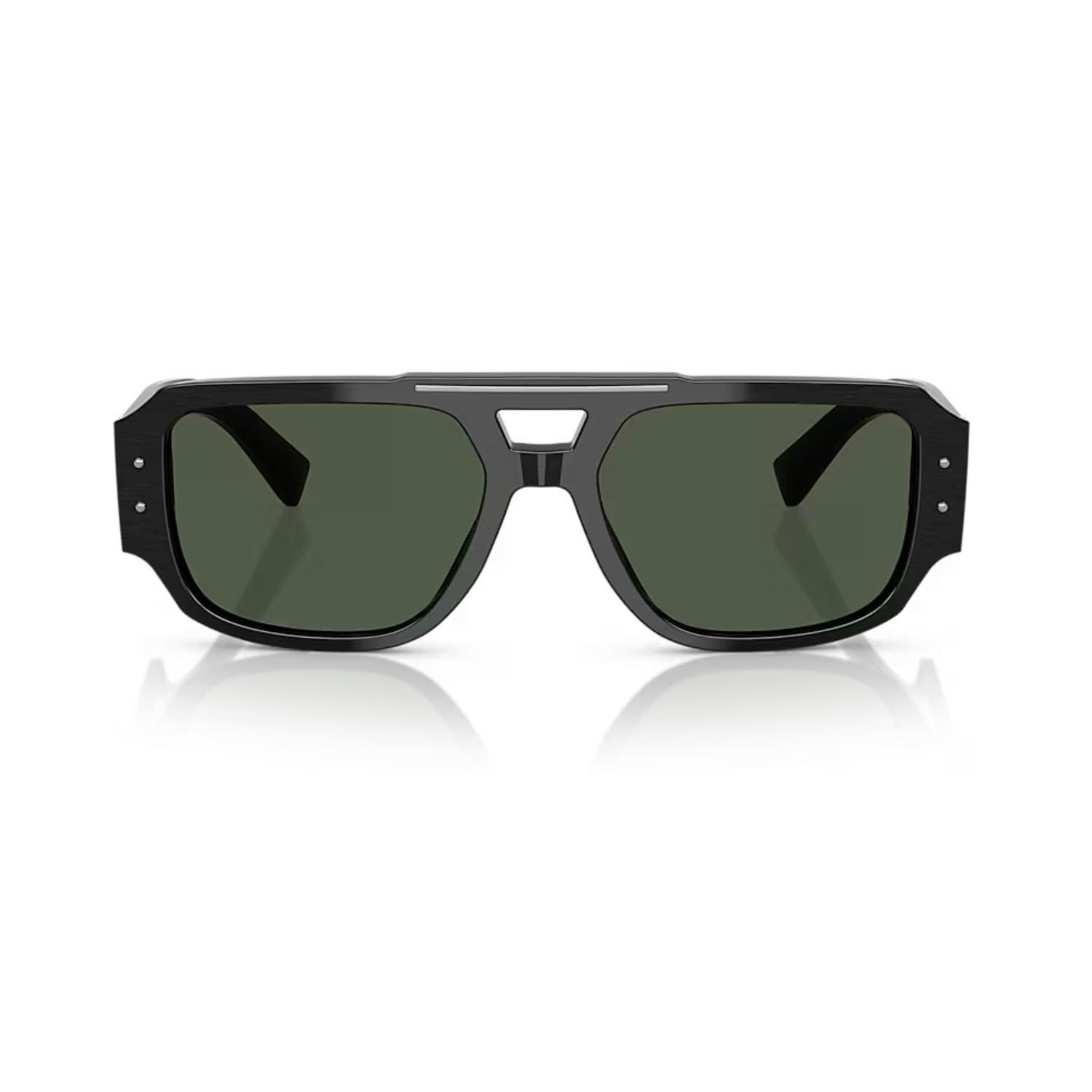 Dolce Gabbana DG 4482 28209A 57 Erkek Pilot Siyah Kemik Güneş Gözlüğü