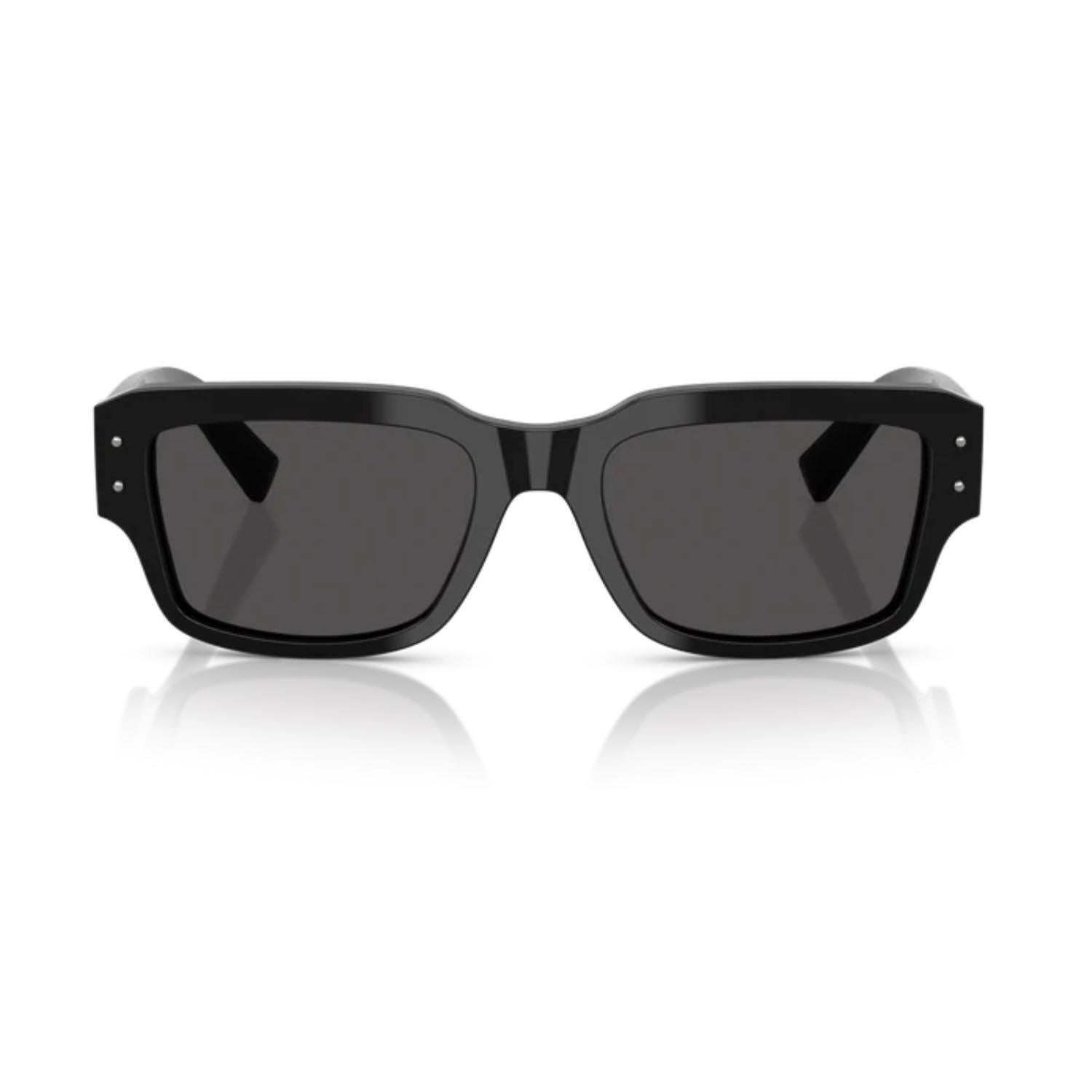 Dolce Gabbana DG 4483 50187 54 Erkek Kare Siyah Kemik Güneş Gözlüğü