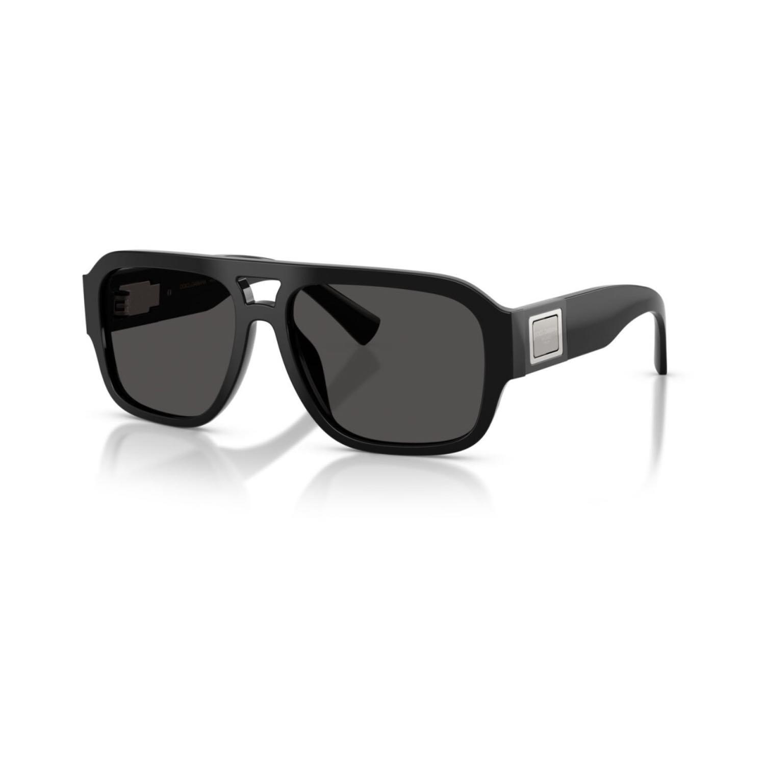 Dolce Gabbana DG 4506 50187 58 Erkek Pilot Siyah Kemik Güneş Gözlüğü