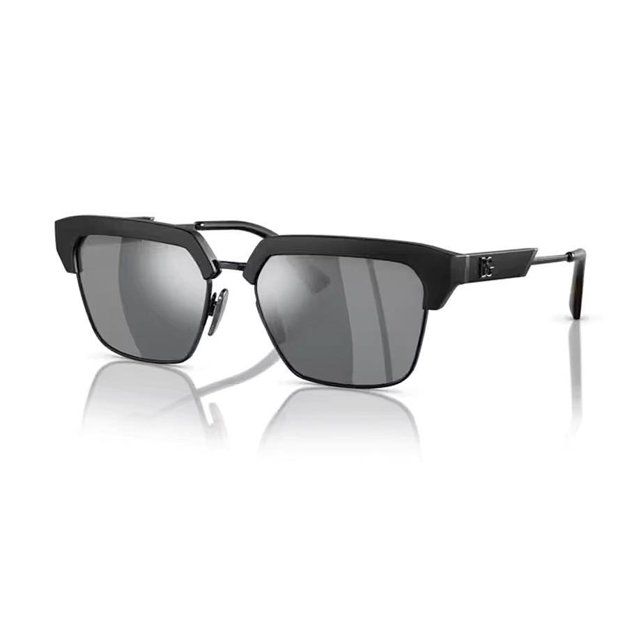 Dolce Gabbana DG 6185 25256G 55 Unisex Siyah Aynalı Güneş Gözlüğü