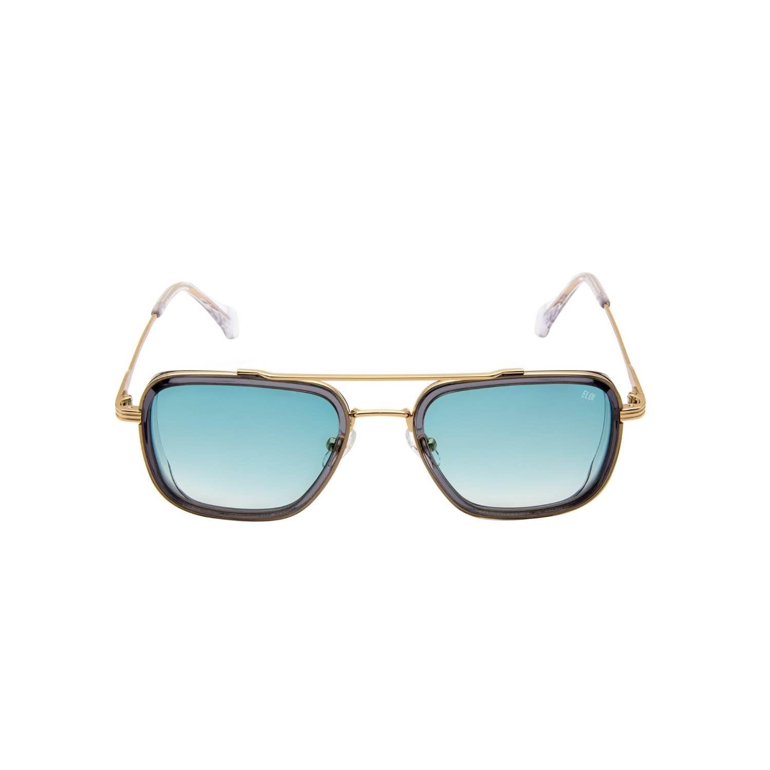 Eloi 1869 03 52 Unisex Dikdörtgen Gold Kombine Güneş Gözlüğü