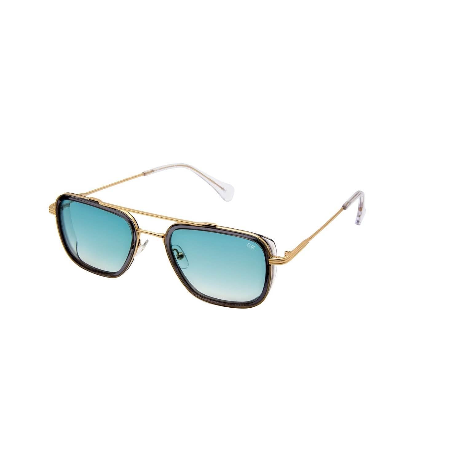 Eloi 1869 03 52 Unisex Dikdörtgen Gold Kombine Güneş Gözlüğü