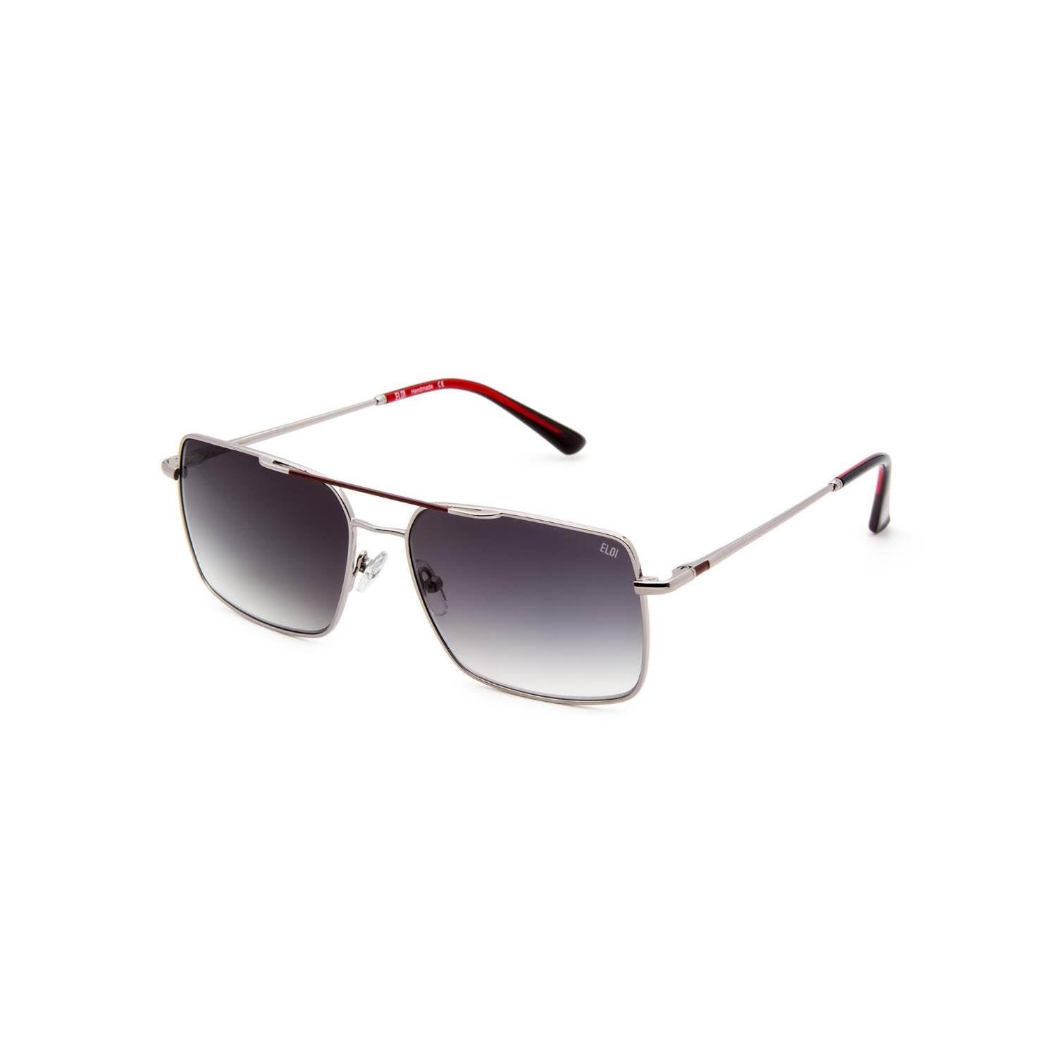 Eloi 4312 01 57 Unisex Dikdörtgen Gri Metal Güneş Gözlüğü