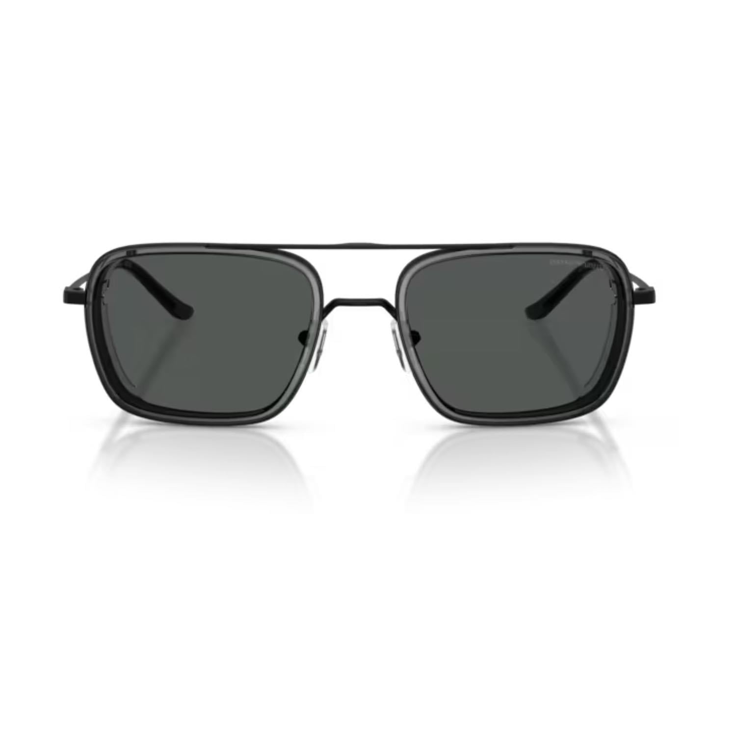 Emporio Armani EA 2162 300187 54 Erkek Pilot Siyah Kombine Güneş Gözlüğü