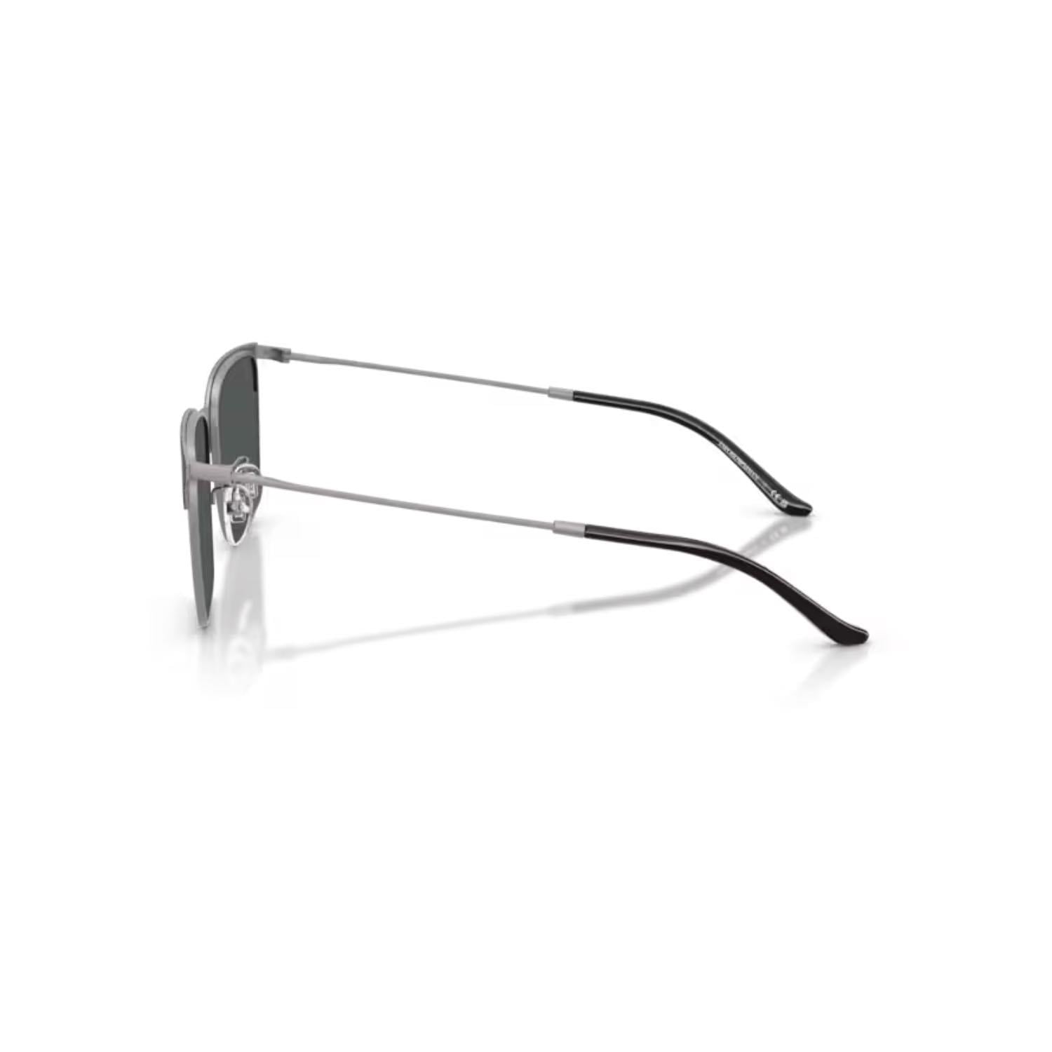 Emporio Armani EA 2164D 300187 57 Unisex Kare Siyah Kombine Kemik Güneş Gözlüğü