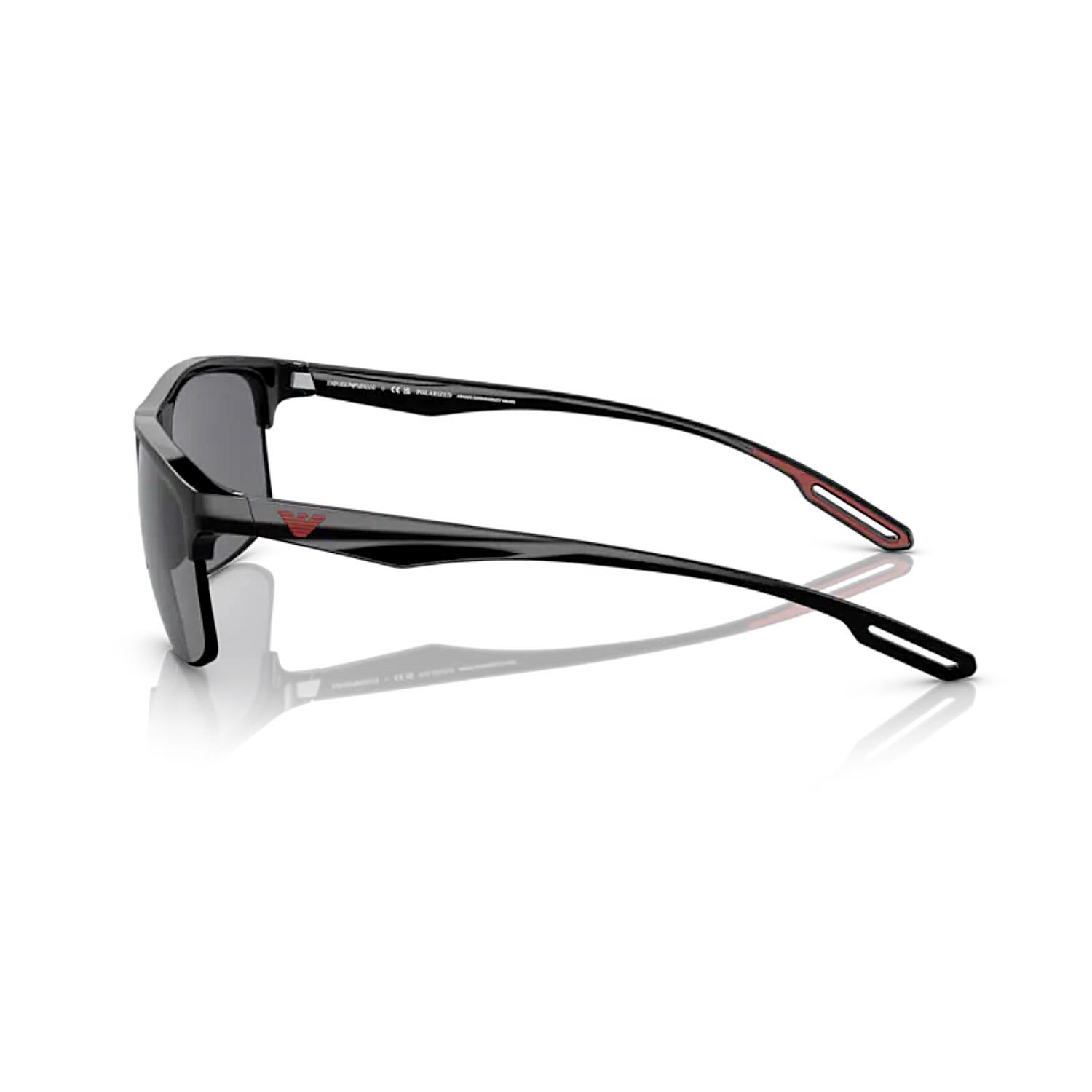 Emporio Armani EA 4188U 5017T3 62 Erkek Siyah Geometrik Güneş Gözlüğü