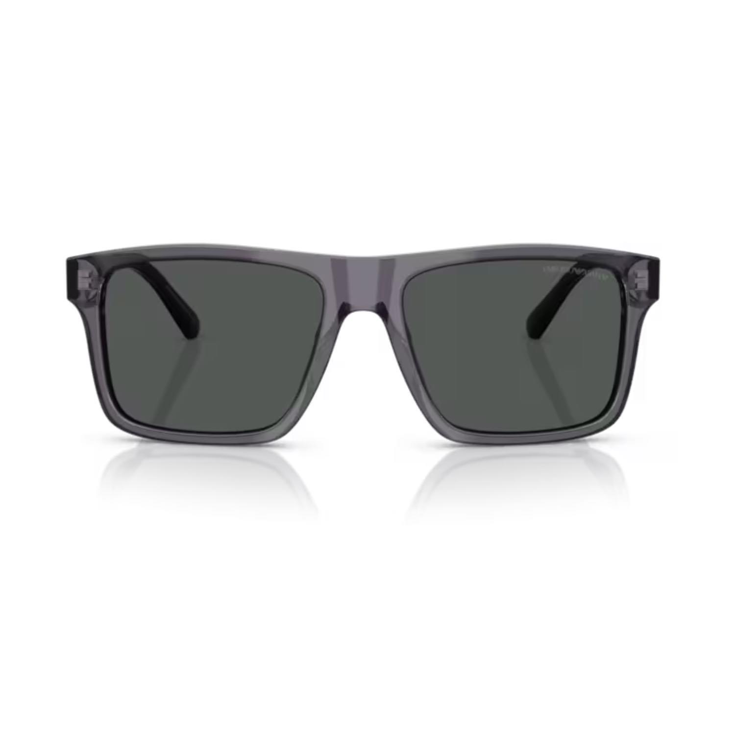 Emporio Armani EA 4232 610687 57 Erkek Kare Gri Kemik Güneş Gözlüğü