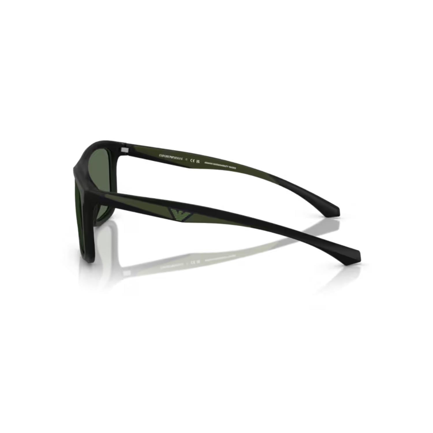 Emporio Armani EA 4234U 500171 57 Unisex Kare Siyah Kemik Güneş Gözlüğü