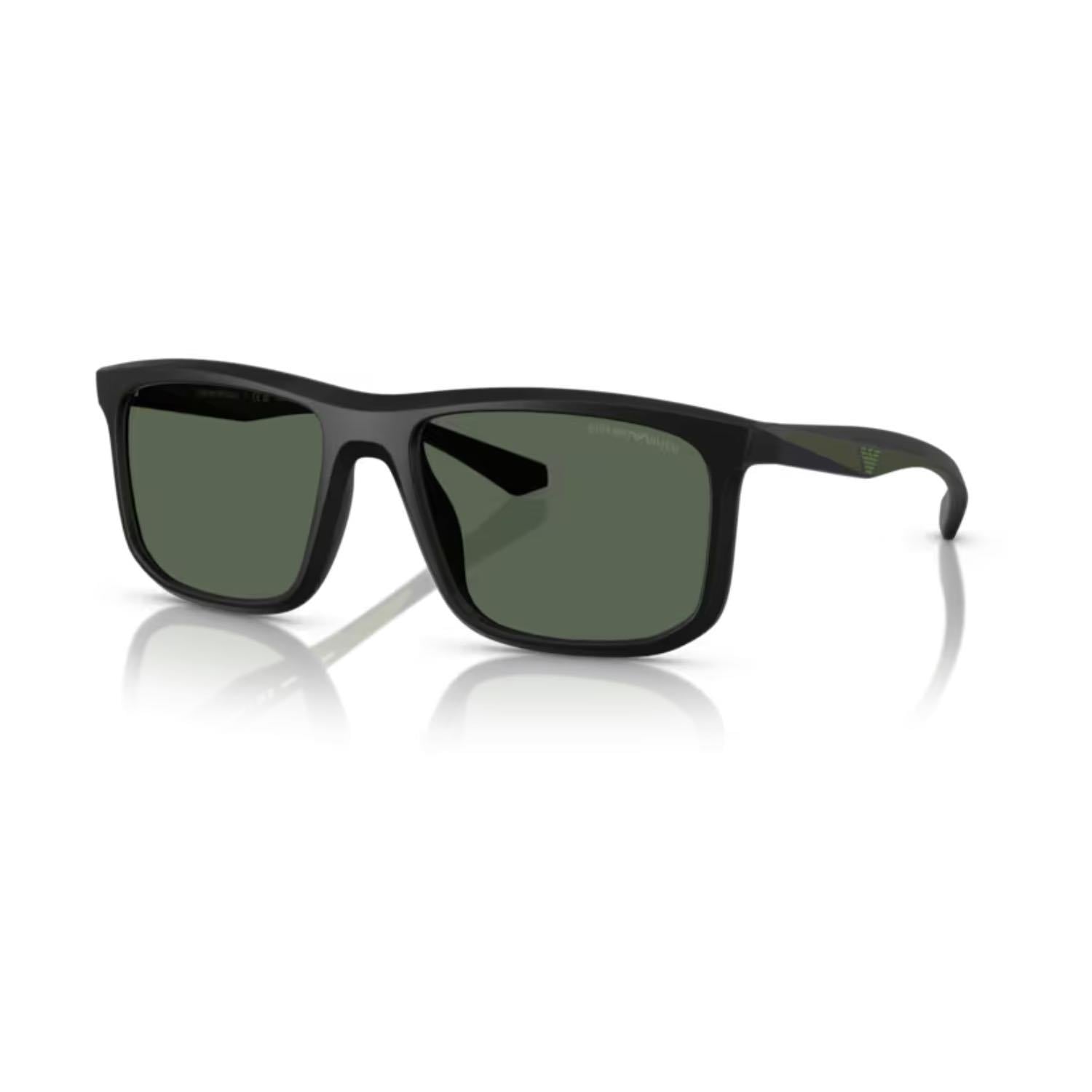 Emporio Armani EA 4234U 500171 57 Unisex Kare Siyah Kemik Güneş Gözlüğü