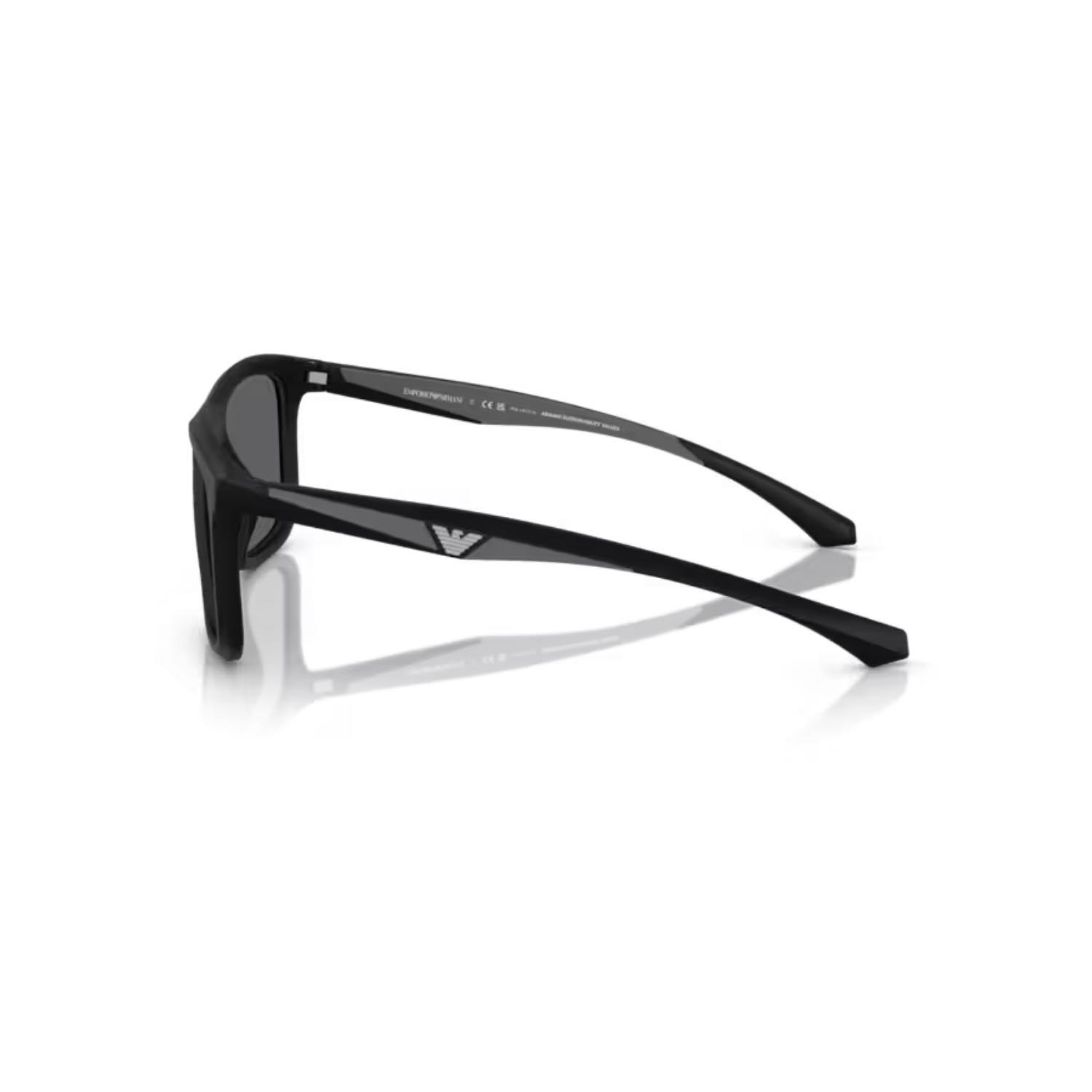 Emporio Armani EA 4234U 5001T3 57 Polarize Unisex Kare Siyah Kemik Güneş Gözlüğü