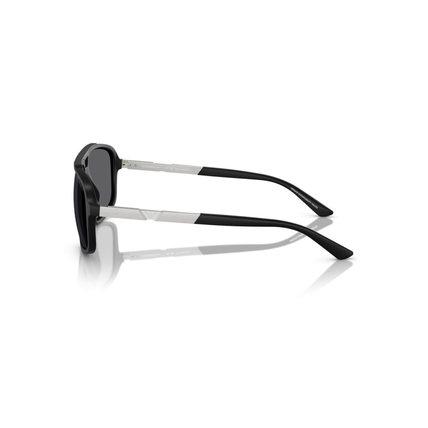 Emporio Armani EA 4236U 5001T3 59 Polorize Erkek Pilot Siyah Kemik Güneş Gözlüğü