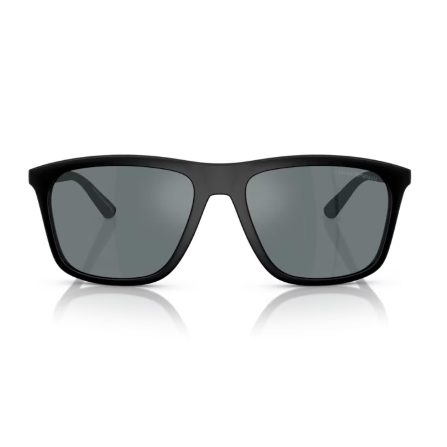 Emporio Armani EA 4237 50016G 57 Erkek Kare Siyah Kemik Güneş Gözlüğü
