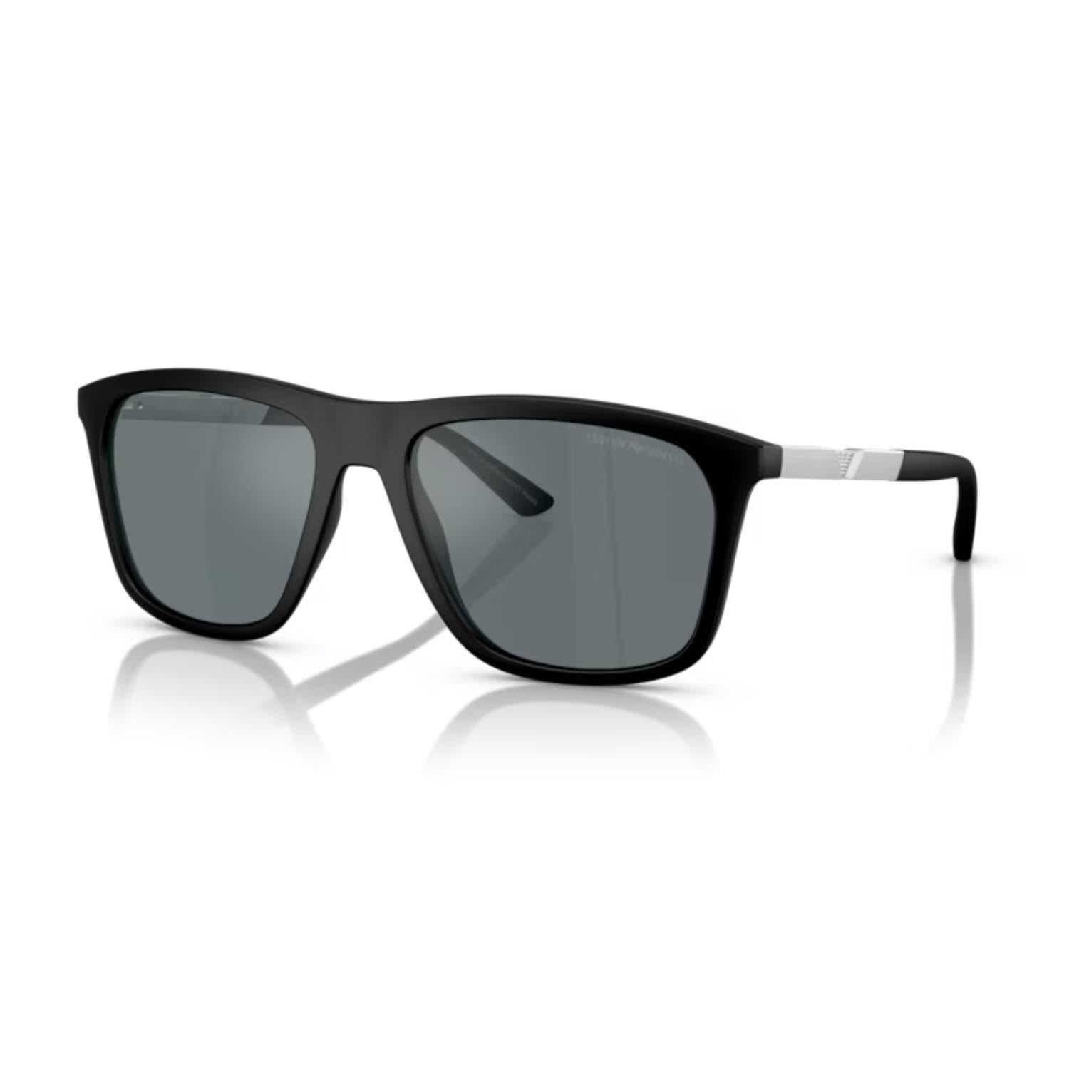 Emporio Armani EA 4237 50016G 57 Erkek Kare Siyah Kemik Güneş Gözlüğü