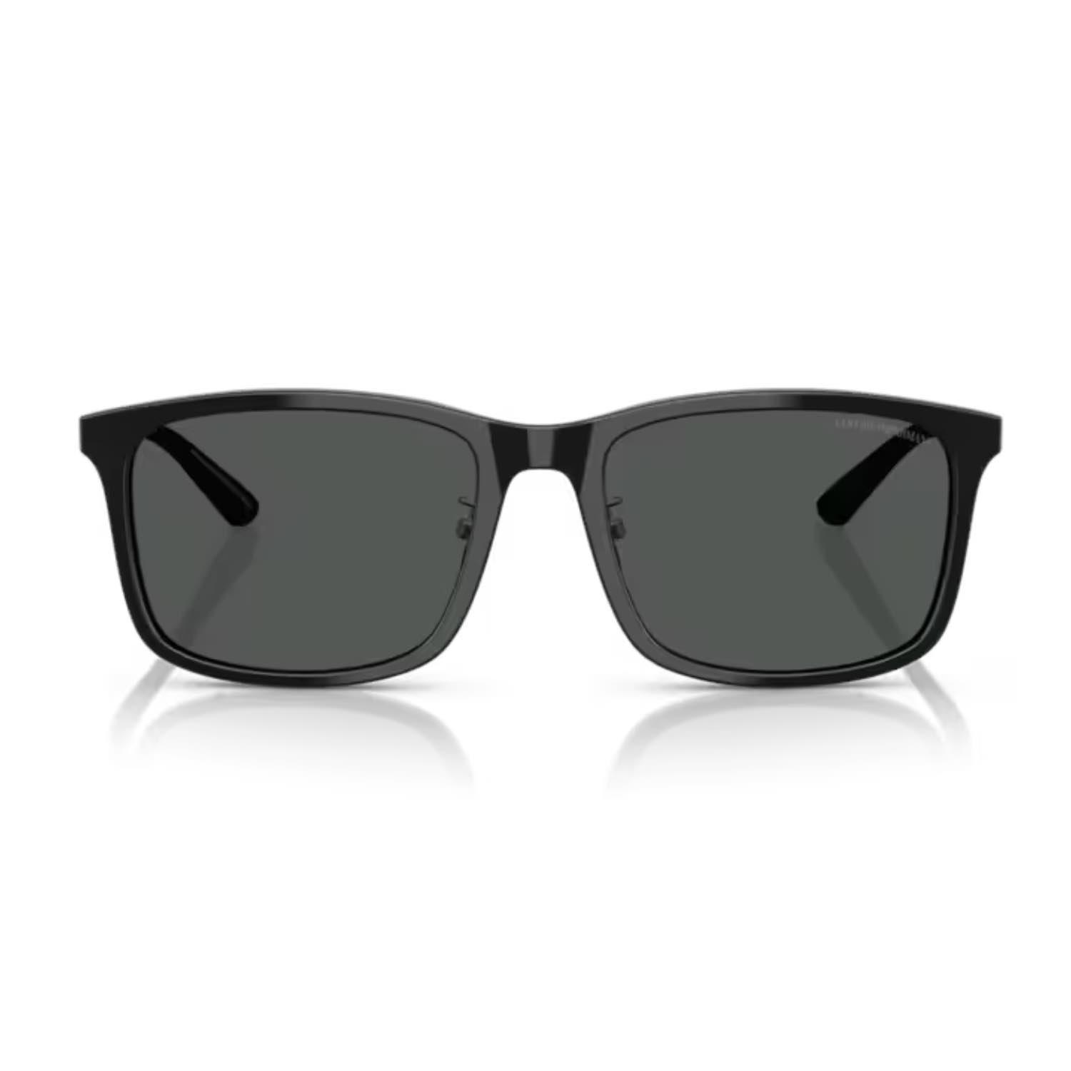 Emporio Armani EA 4241D 501787 55 Erkek Kare Siyah Kemik Güneş Gözlüğü