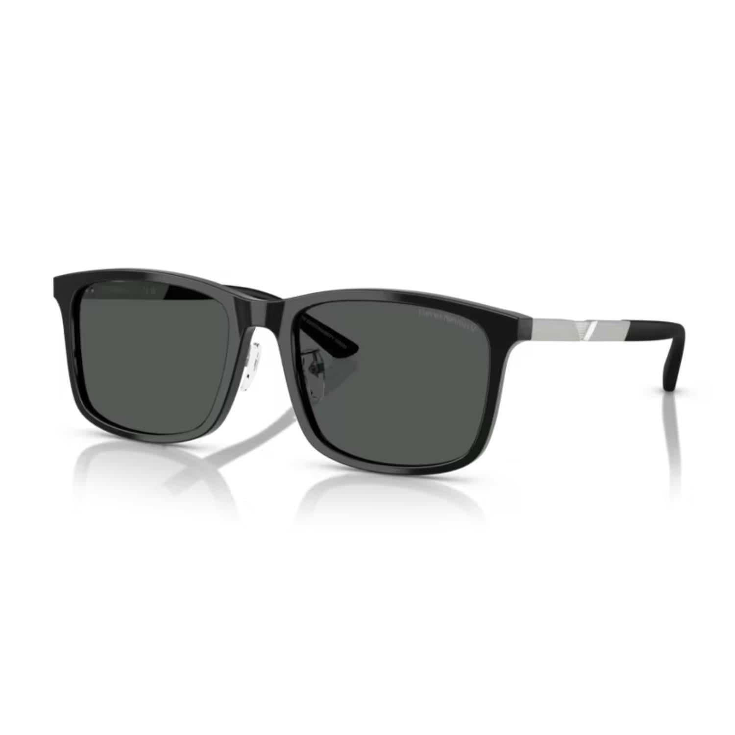 Emporio Armani EA 4241D 501787 55 Erkek Kare Siyah Kemik Güneş Gözlüğü