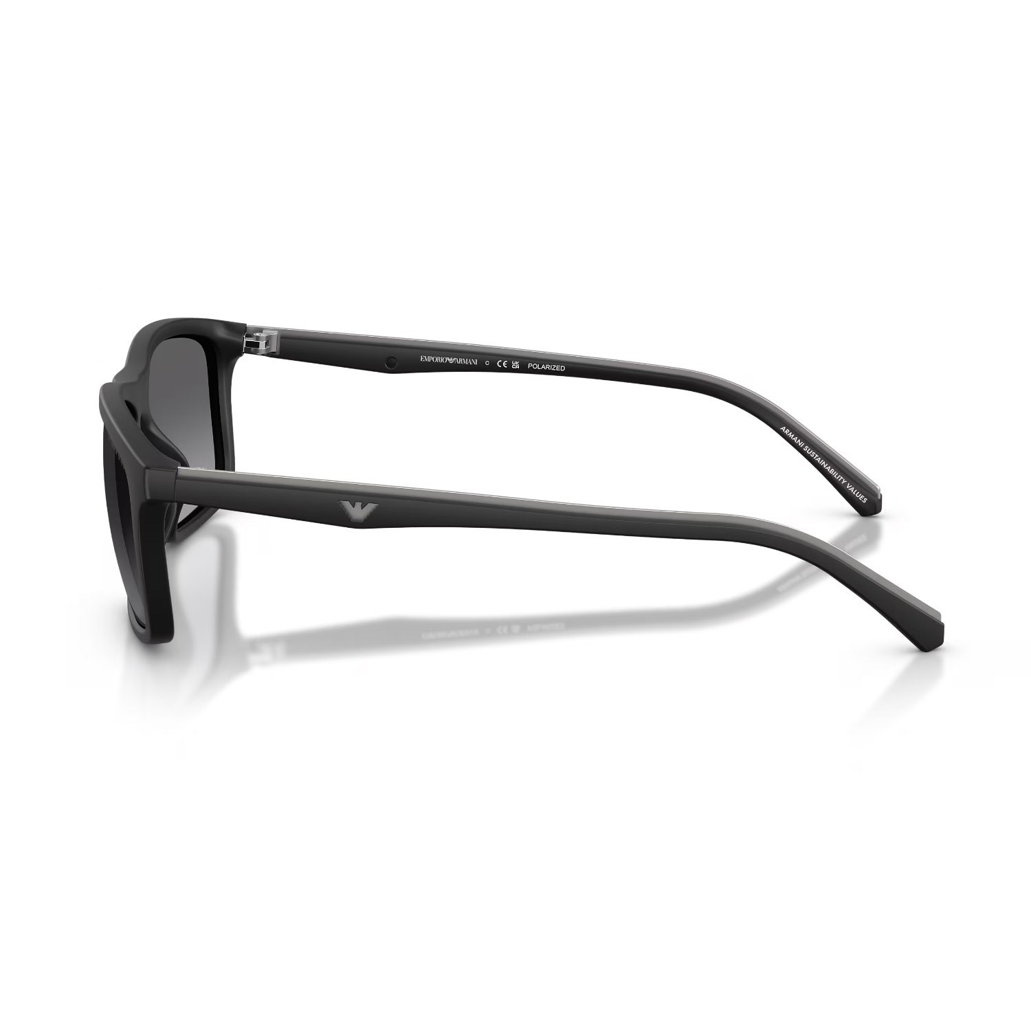 Emporio Armani EA 4257U 500181 57 Erkek Polarize Yastık Siyah Kemik Güneş Gözlüğü