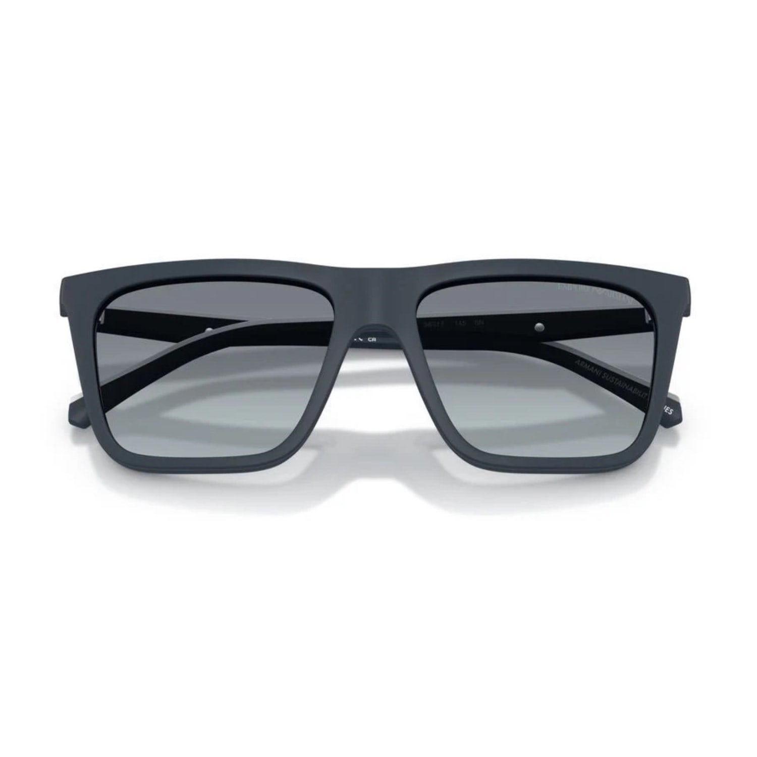 Emporio Armani EA 4258 50881W 54 Erkek Kare Aynalı Klipsli Mavi Kemik Güneş Gözlüğü