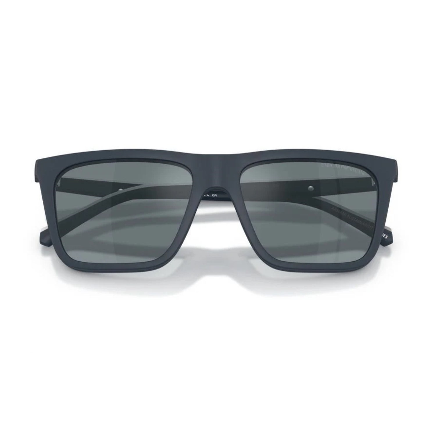 Emporio Armani EA 4258 50881W 54 Erkek Kare Aynalı Klipsli Mavi Kemik Güneş Gözlüğü