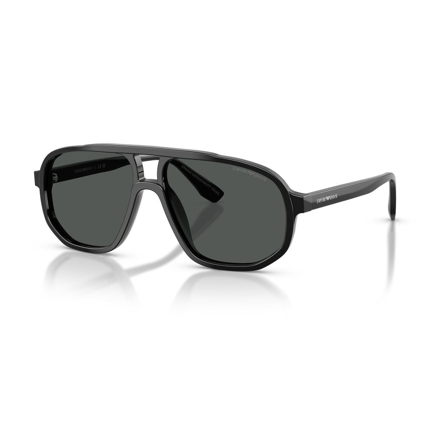 Emporio Armani EA 4263U 501787 57 Erkek Pilot Siyah Kemik Güneş Gözlüğü