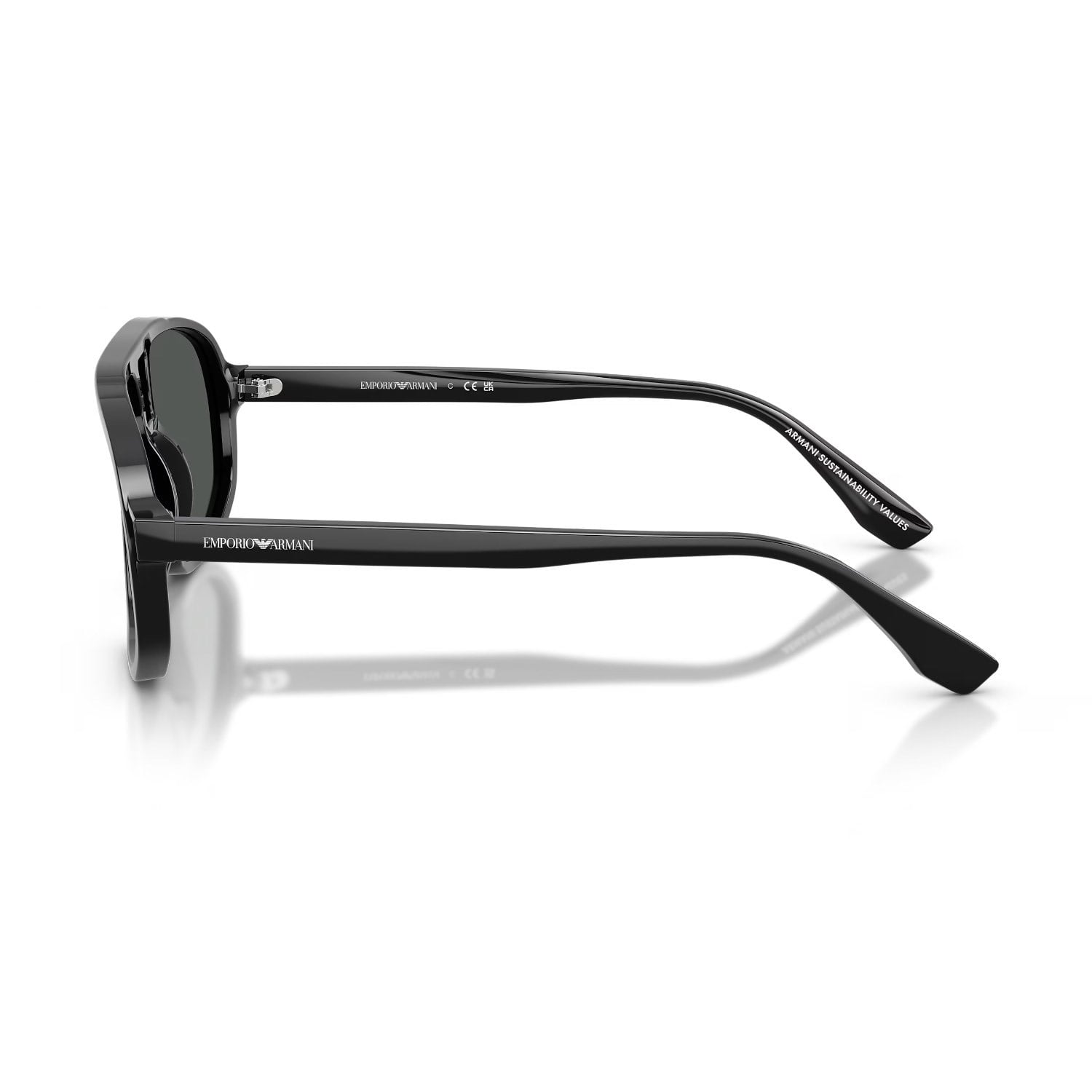 Emporio Armani EA 4263U 501787 57 Erkek Pilot Siyah Kemik Güneş Gözlüğü