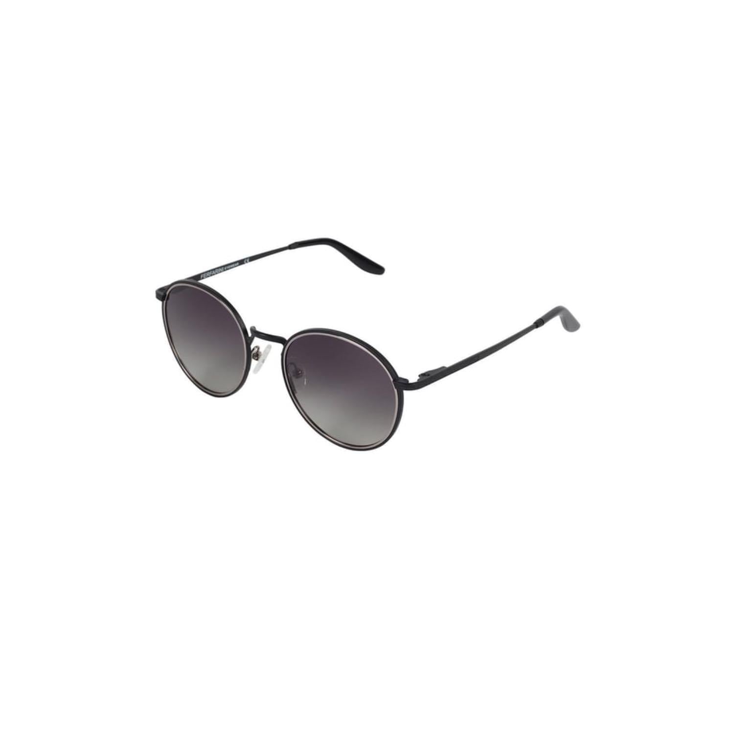 Ferfarani FF 1453 417P 51 Unisex Oval Gri Metal Güneş Gözlüğü