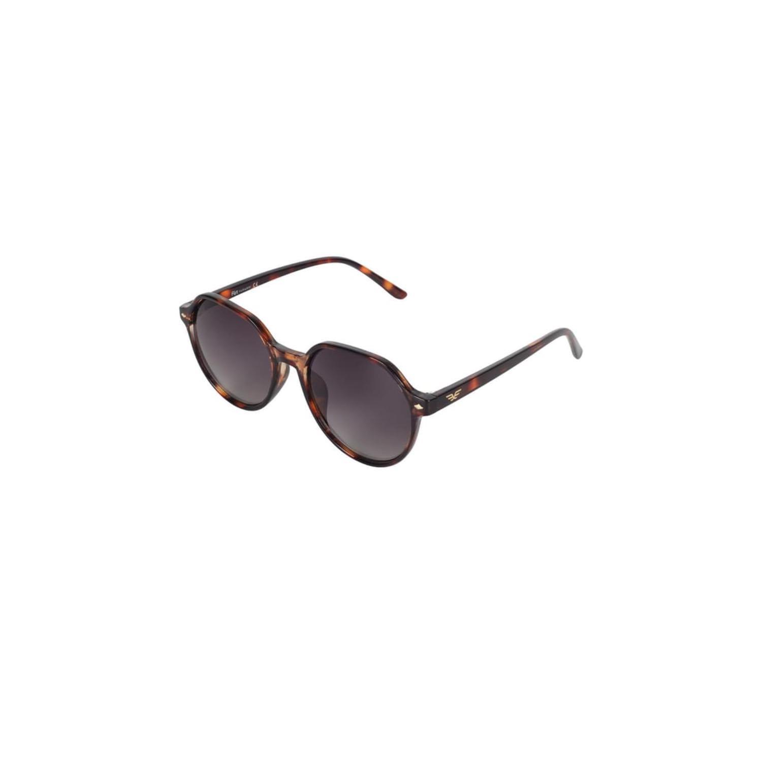 Flirt FL 811 820 53 Unisex Geometrik Kırçıllı Kahverengi Kemik Güneş Gözlüğü