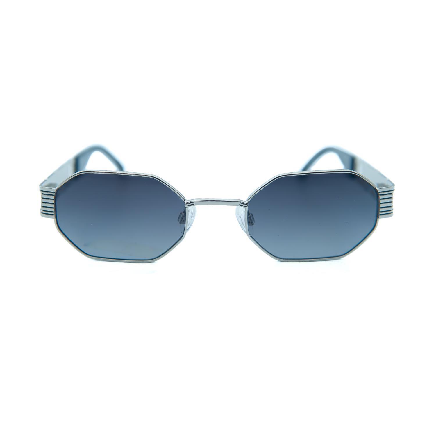 Flirt FL 966 740G 51 Unisex Geometrik Gri Metal Güneş Gözlüğü