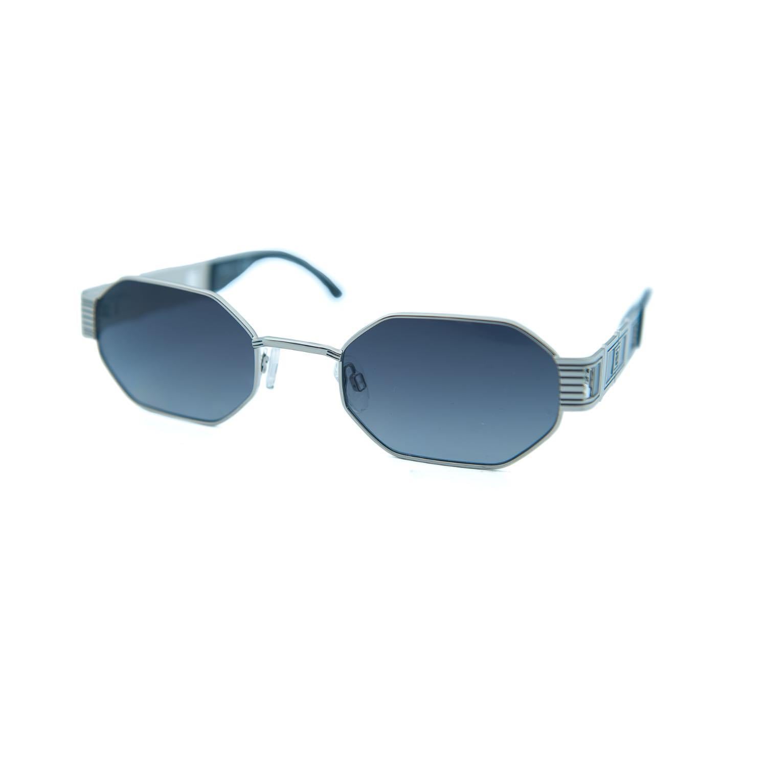 Flirt FL 966 740G 51 Unisex Geometrik Gri Metal Güneş Gözlüğü