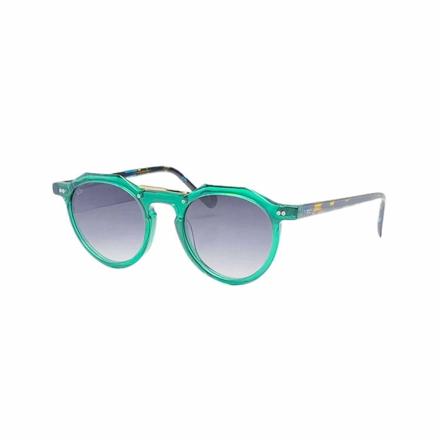 Gigi oo Gg 373 C4 47 Unisex Geometrik Yeşil Kemik Güneş Gözlüğü