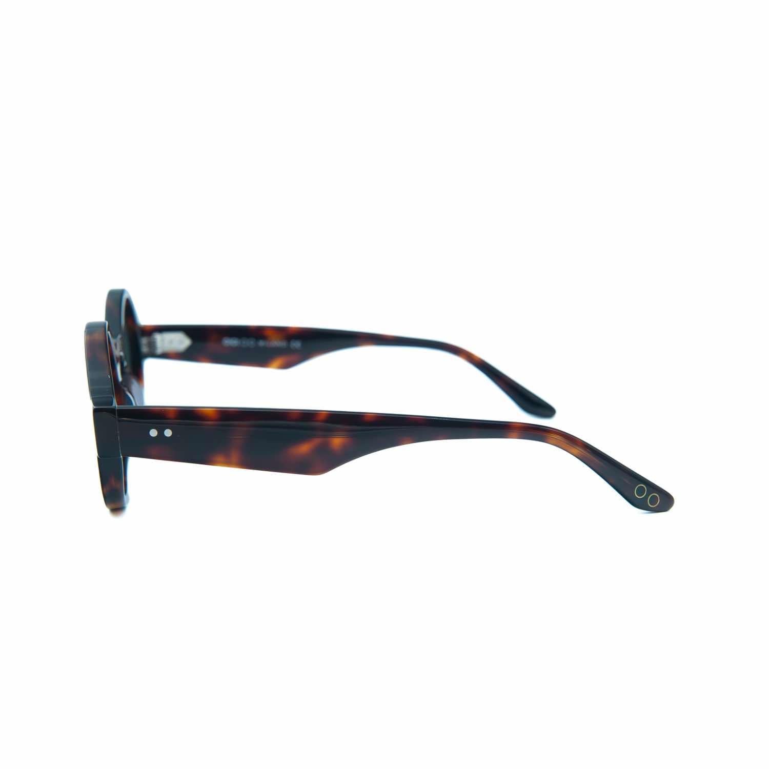 Gigi oo Gg 368 C2 45 Unisex Yuvarlak Kırçıllı Kahverengi Kemik Güneş Gözlüğü