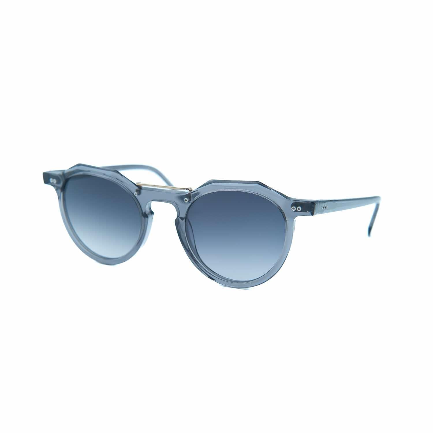 Gigi oo Gg 373 C3 47 Unisex Geometrik Füme Şeffaf Kemik Güneş Gözlüğü