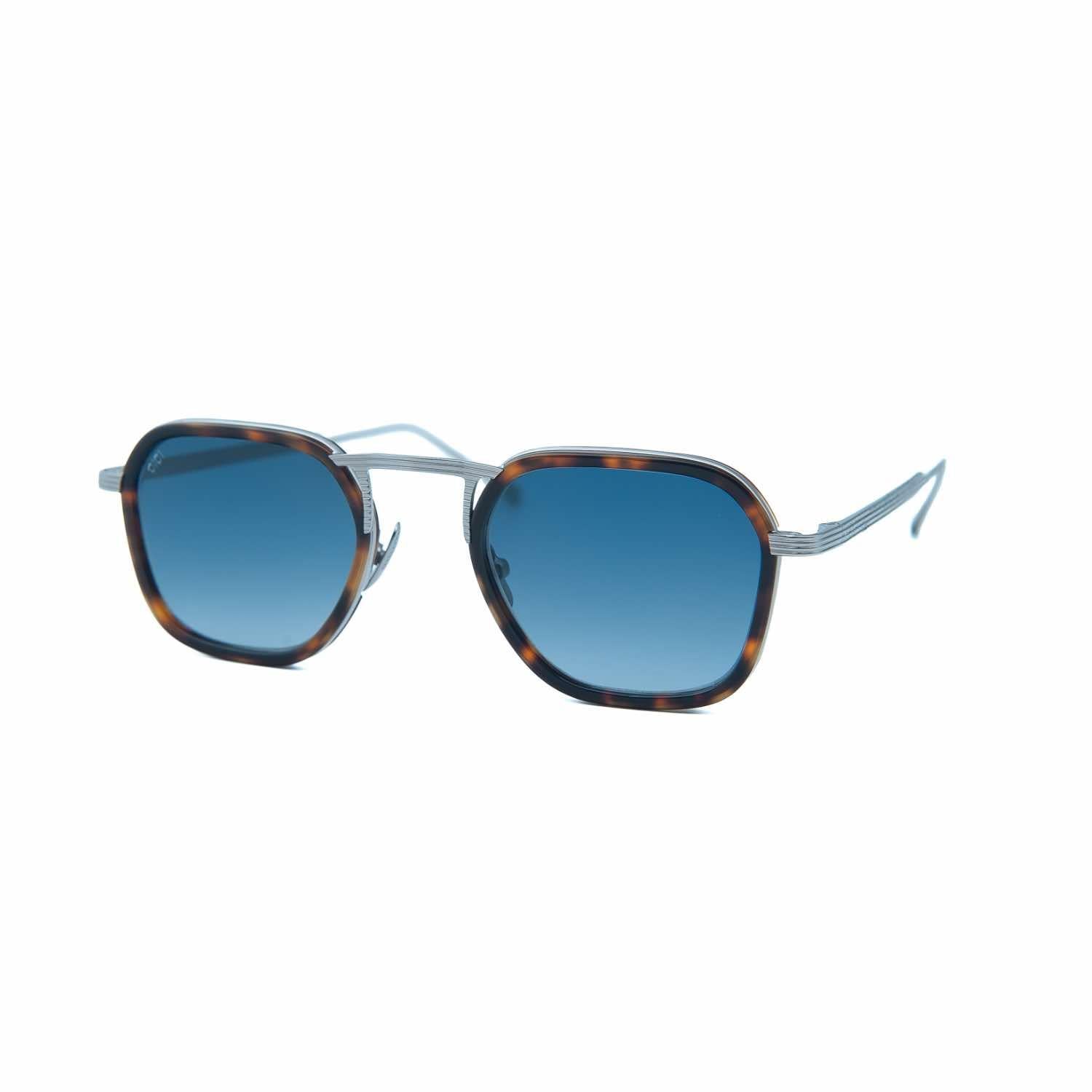 Gigi oo Gg 413 C3 47 Unisex Geometrik Kırçıllı Kahverengi Kombine Güneş Gözlüğü