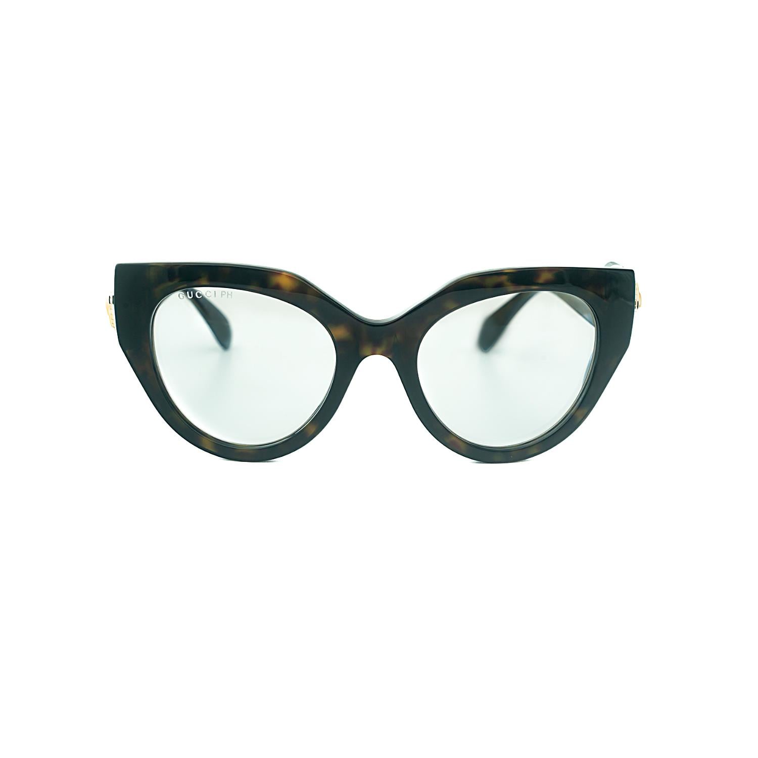 Gucci GG 1408S 005 52 Kadın Cat Eye Kırçıllı Kahverengi Kemik Güneş Gözlüğü
