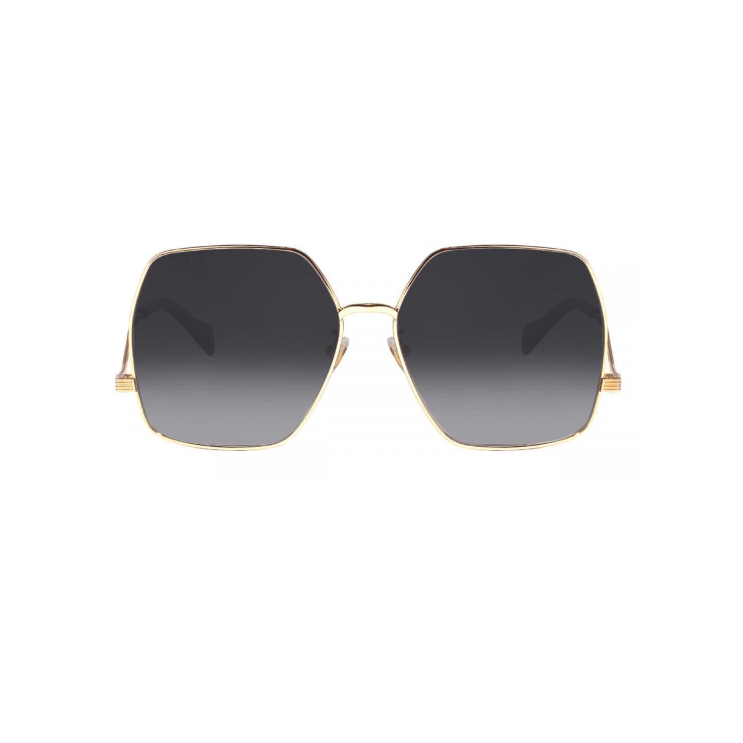 Gucci GG 1005S 002 61 Kadın Gold Metal Geometrik Güneş Gözlüğü