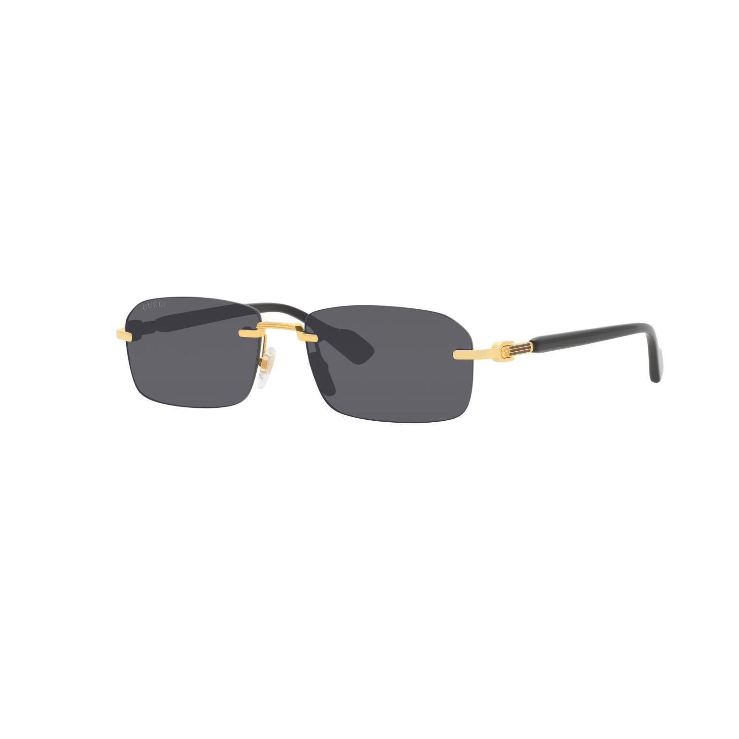 Gucci GG 1221S 001 56 Unisex Altın Çerçevesiz Güneş Gözlüğü