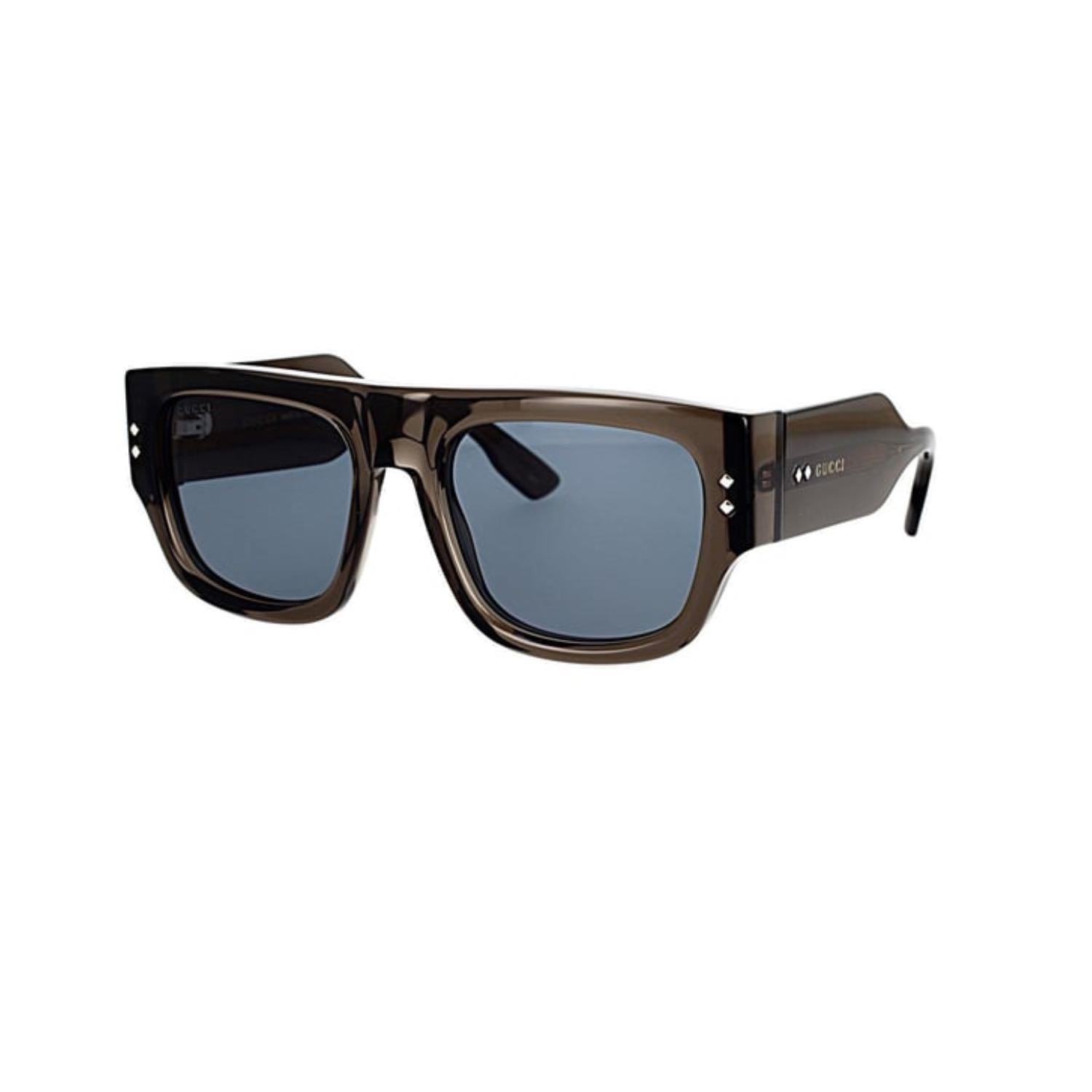 Gucci GG 1262S 003 54 Erkek Şeffaf Gri Kemik Güneş Gözlüğü