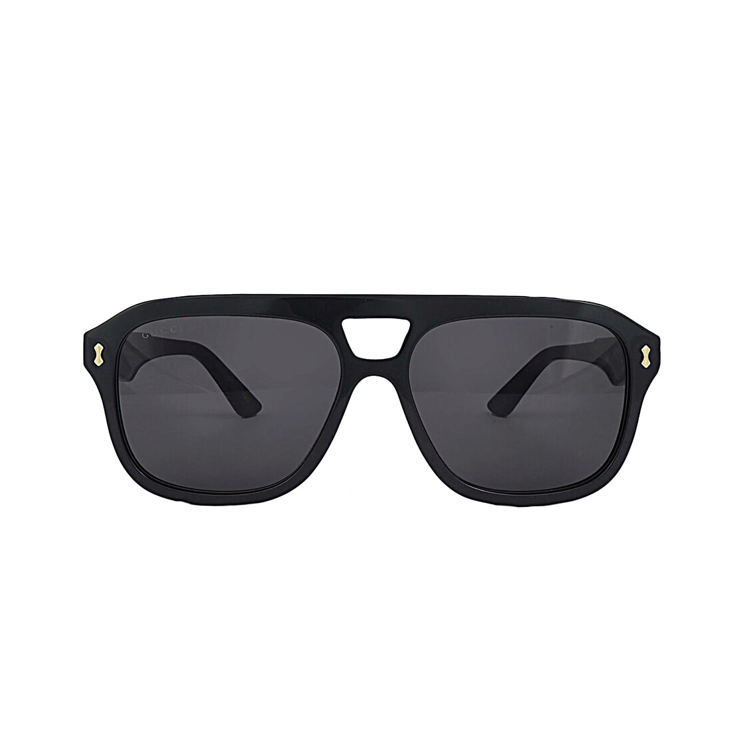 Gucci GG 1263S 001 57 Erkek Siyah Kemik Güneş Gözlüğü