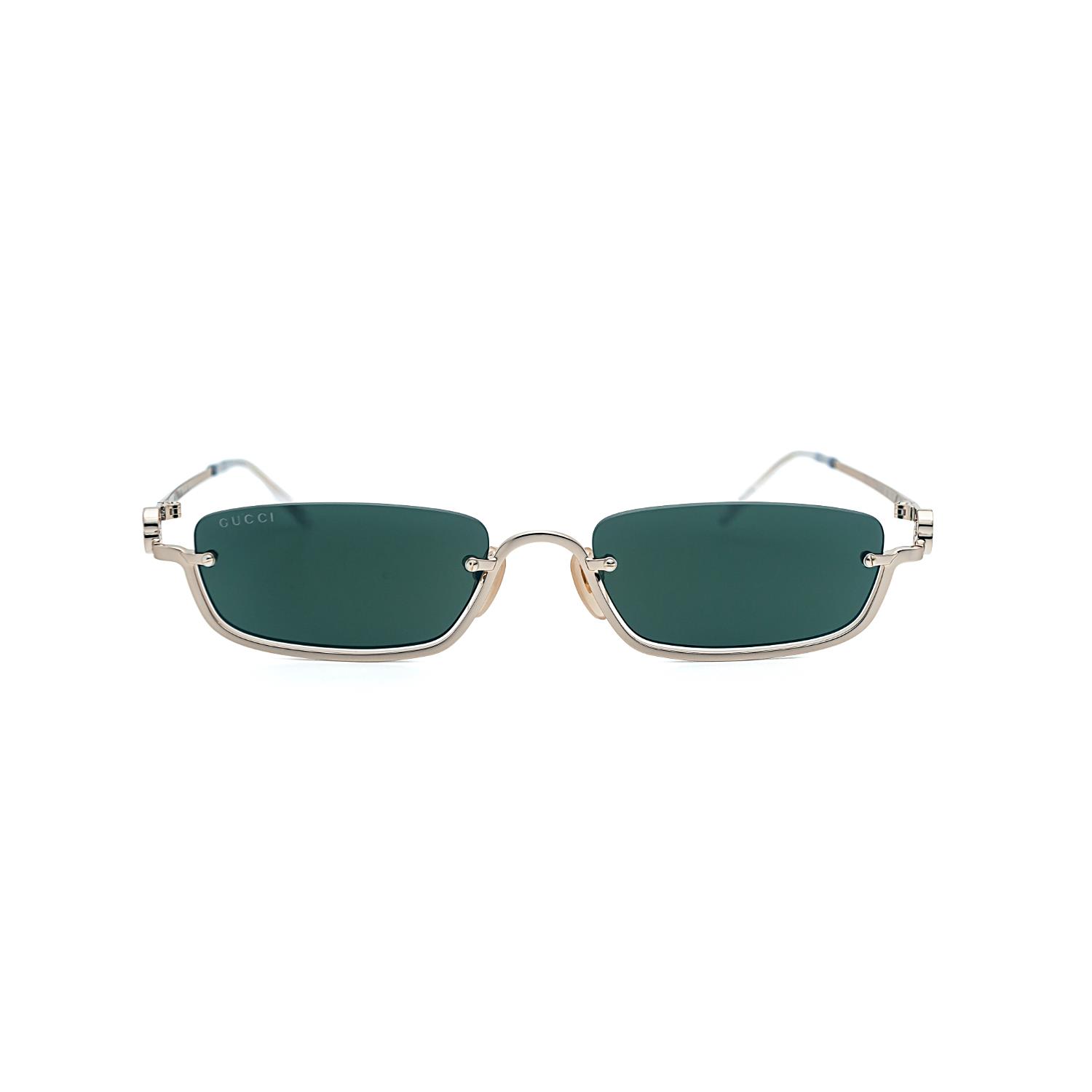 Gucci GG 1278S 002 55 Kadın Gold Yarım Çerçeve Güneş Gözlüğü 
